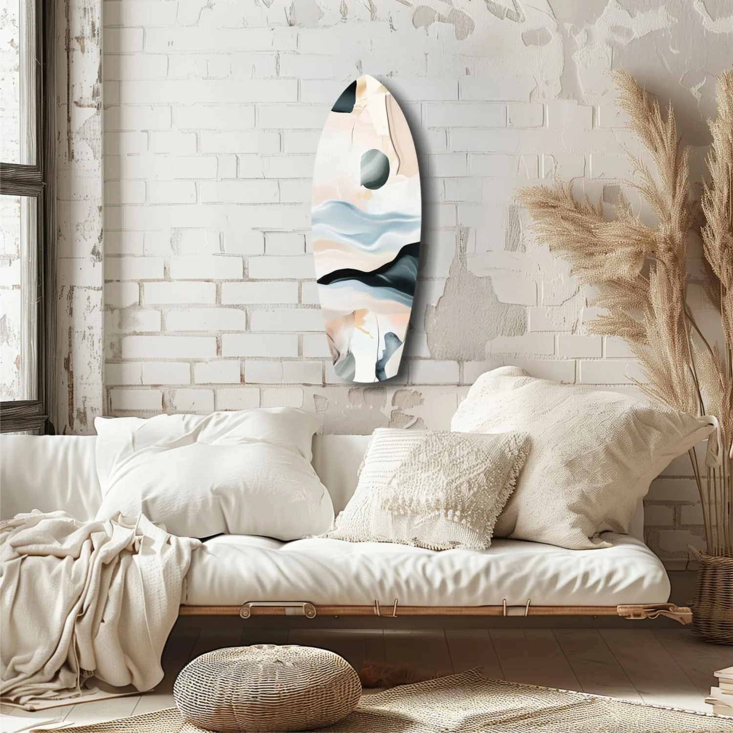 Abstract Sailing Glass Wall Art - Image 6