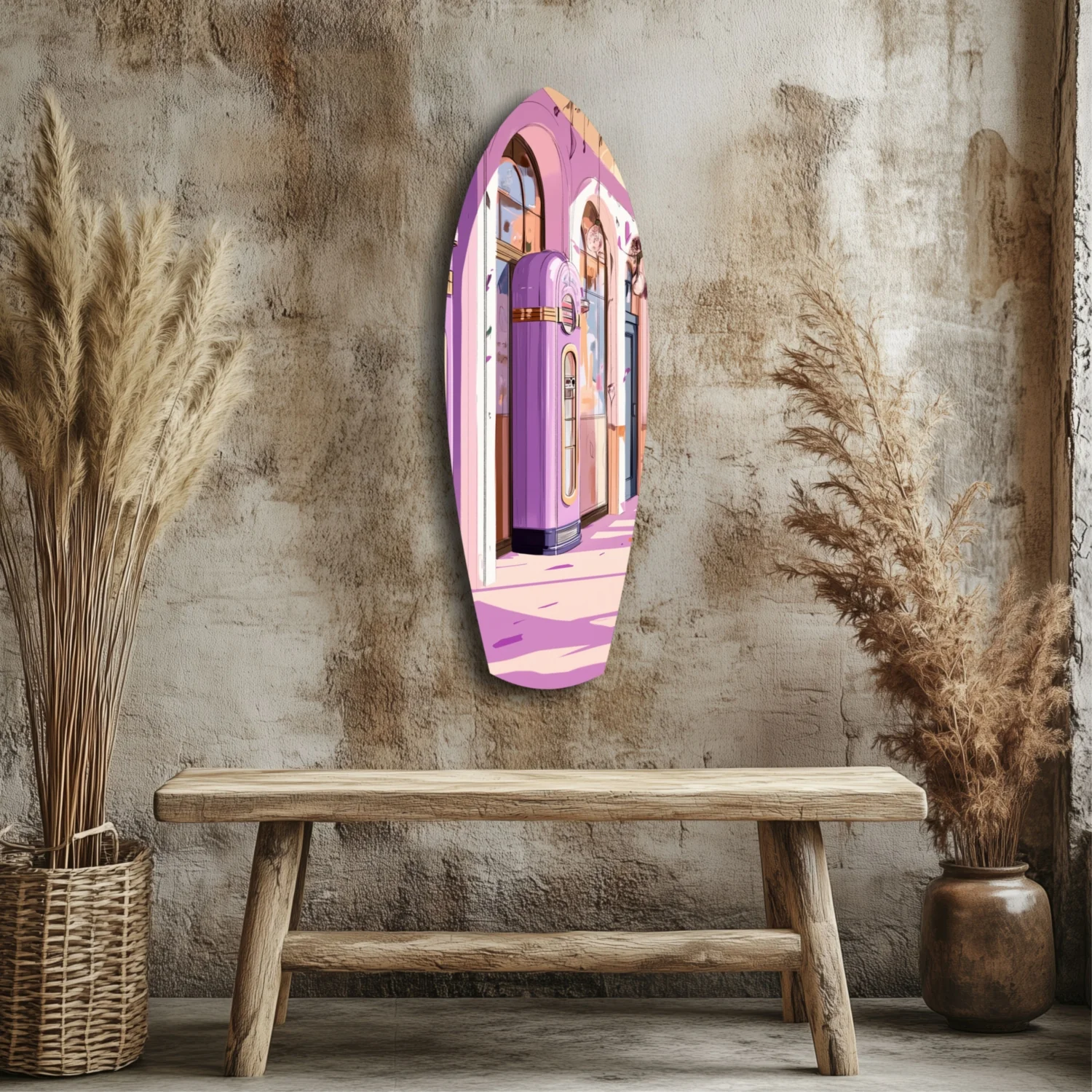 Vintage Melody Box Glass Wall Art - Image 3