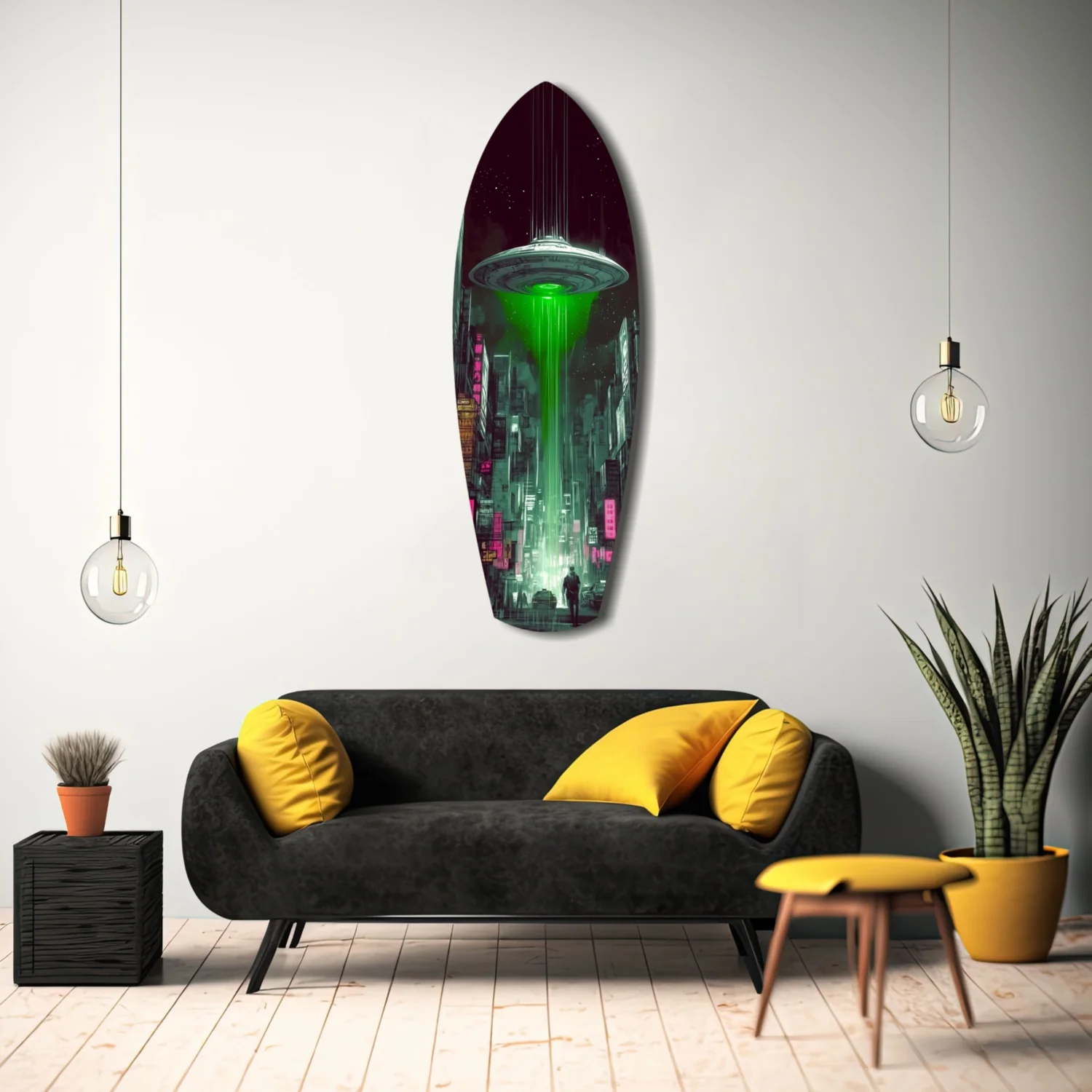 Alien Invade Glass Wall Art - Image 11