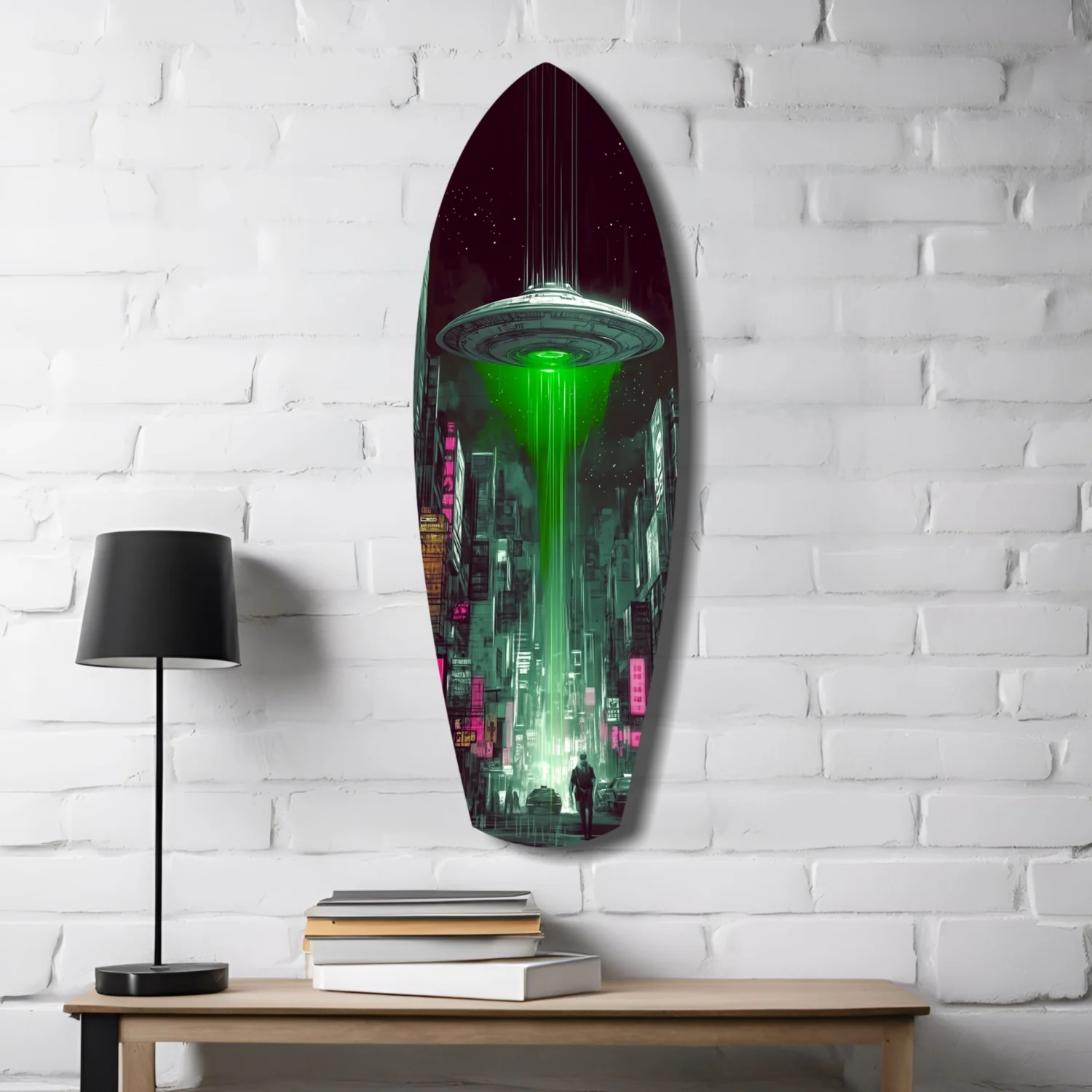Alien Invade Glass Wall Art - Image 4