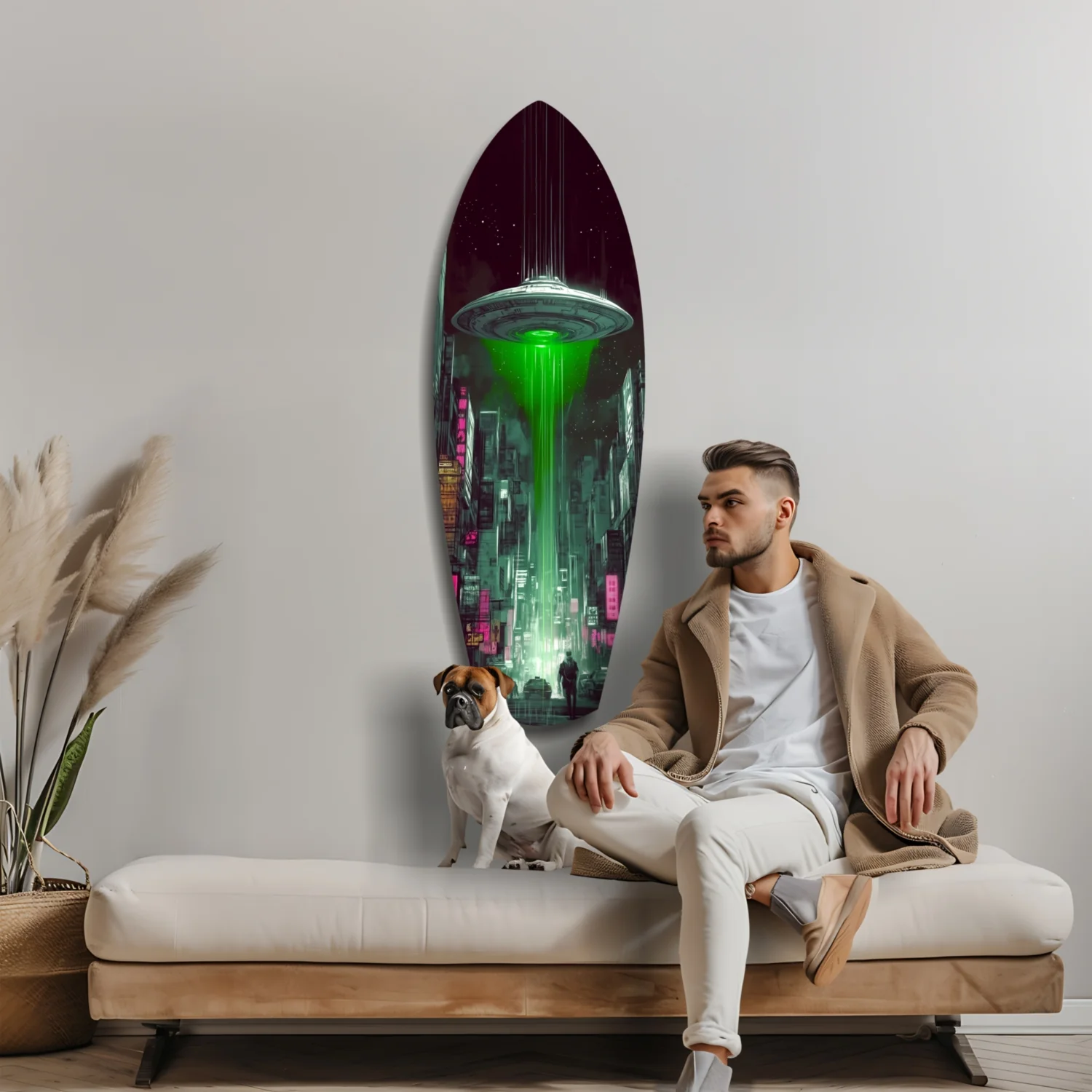 Alien Invade Glass Wall Art - Image 8