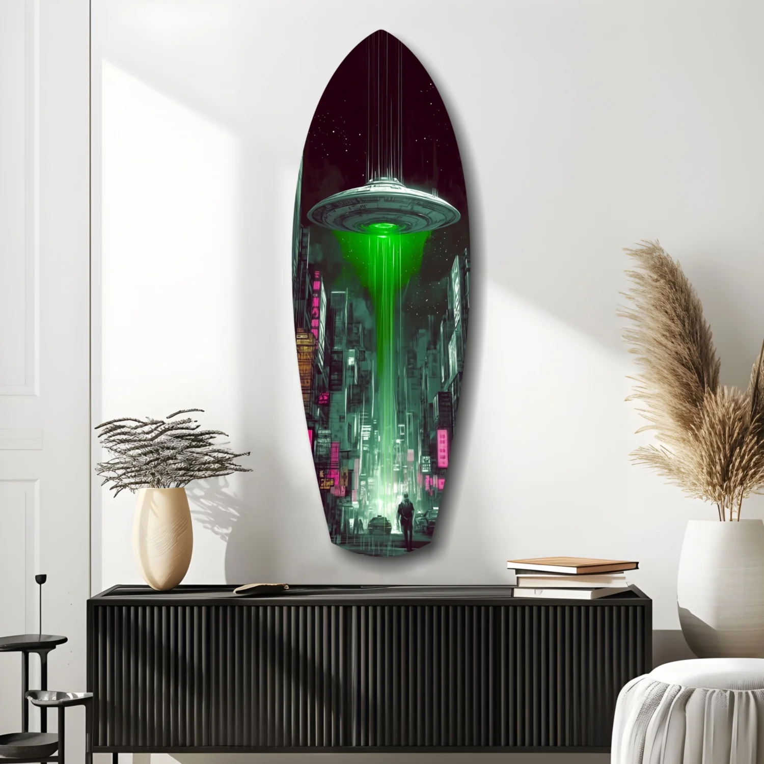 Alien Invade Glass Wall Art - Image 9