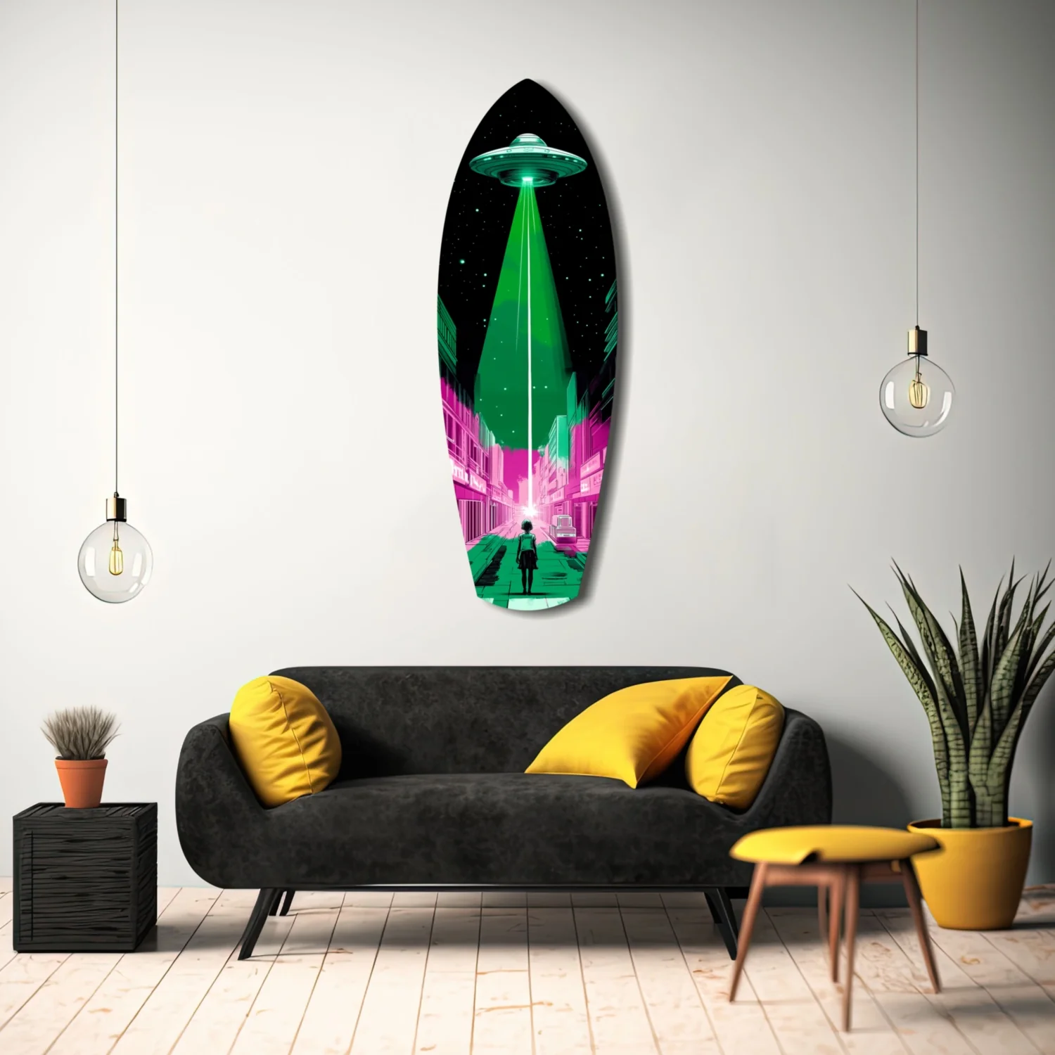 Alien Invade Glass Wall Art - Image 11