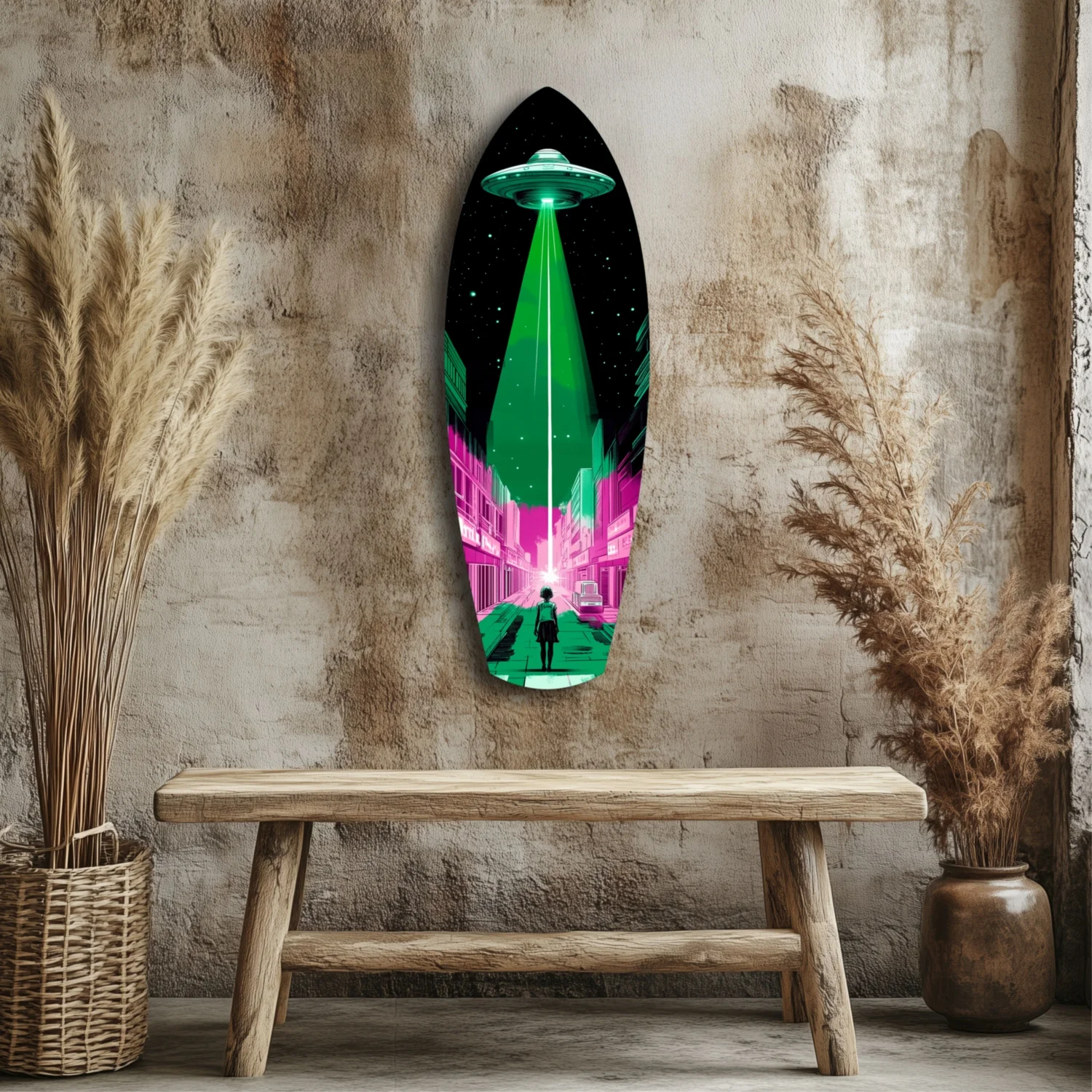 Alien Invade Glass Wall Art - Image 3