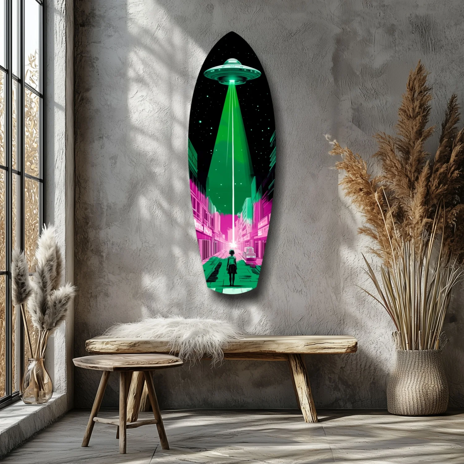 Alien Invade Glass Wall Art - Image 7