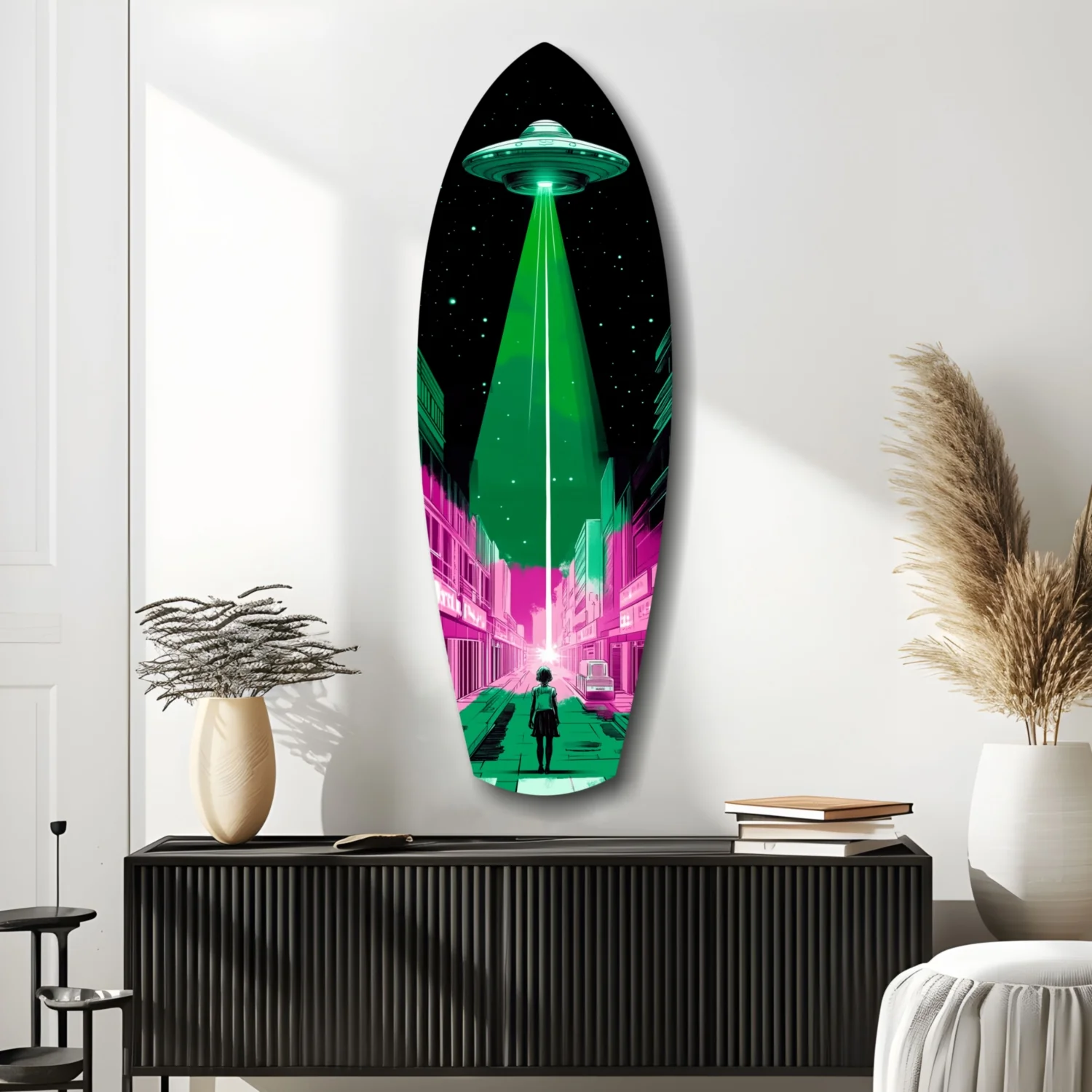 Alien Invade Glass Wall Art - Image 9