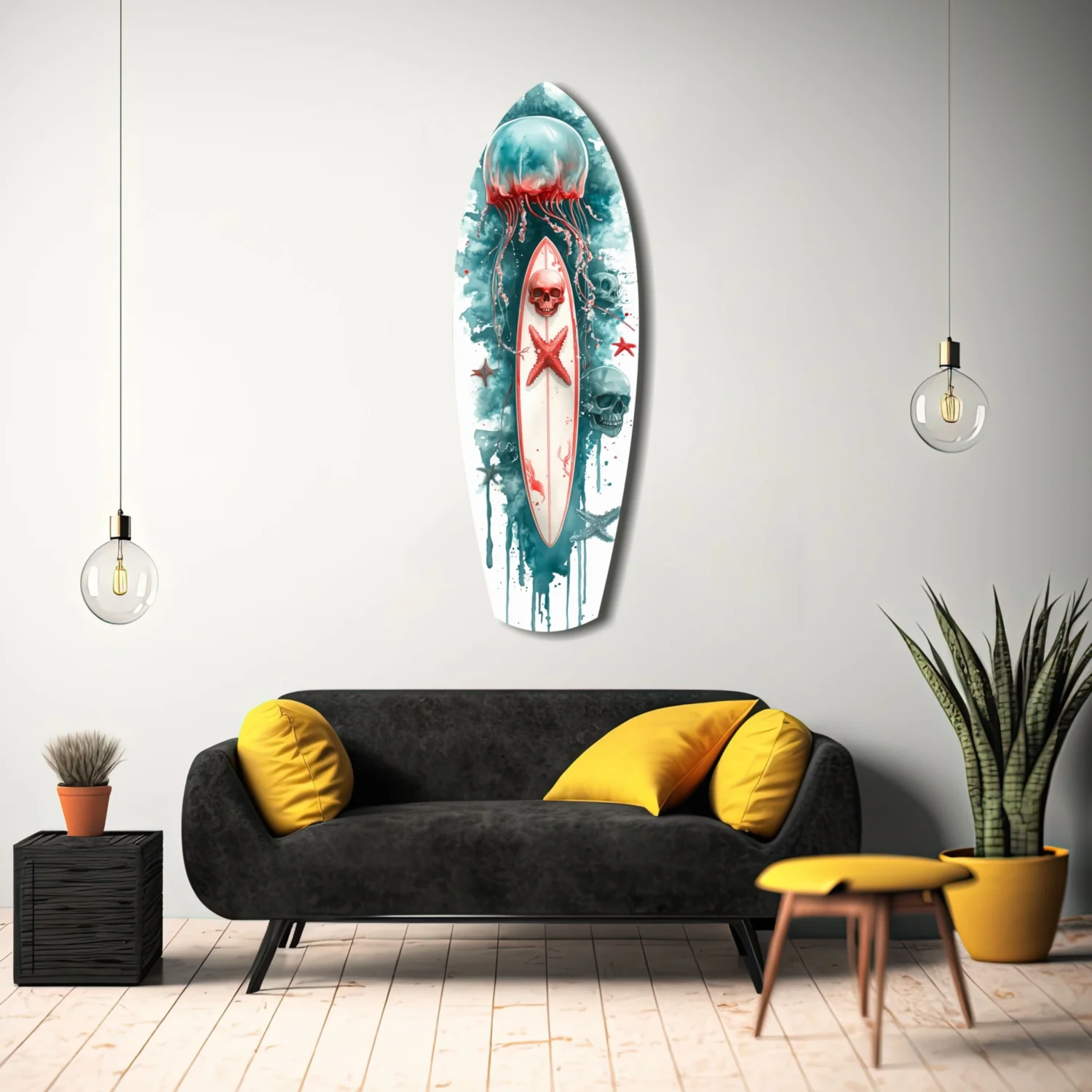 JellyFish Glass Wall Art - Image 11