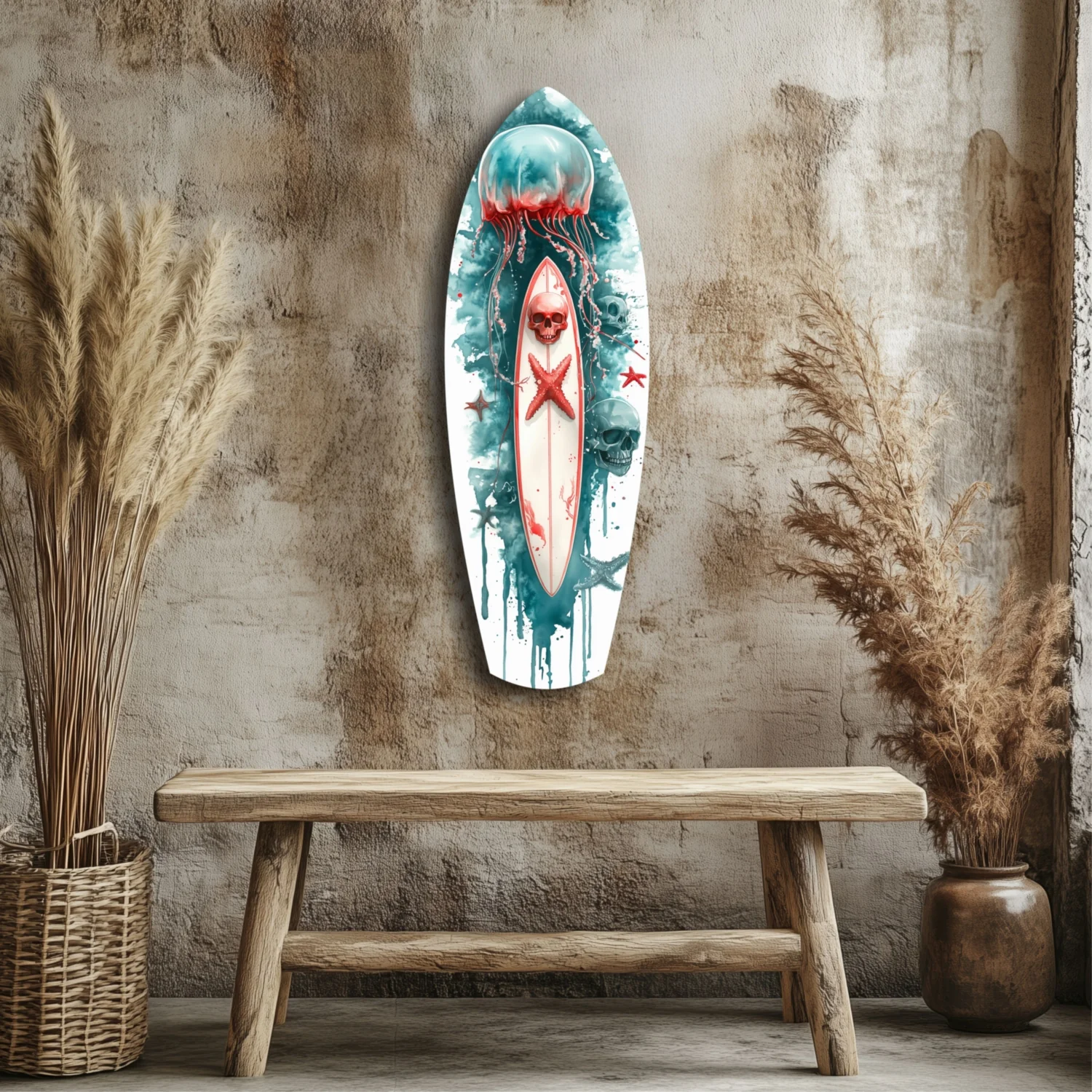 JellyFish Glass Wall Art - Image 3