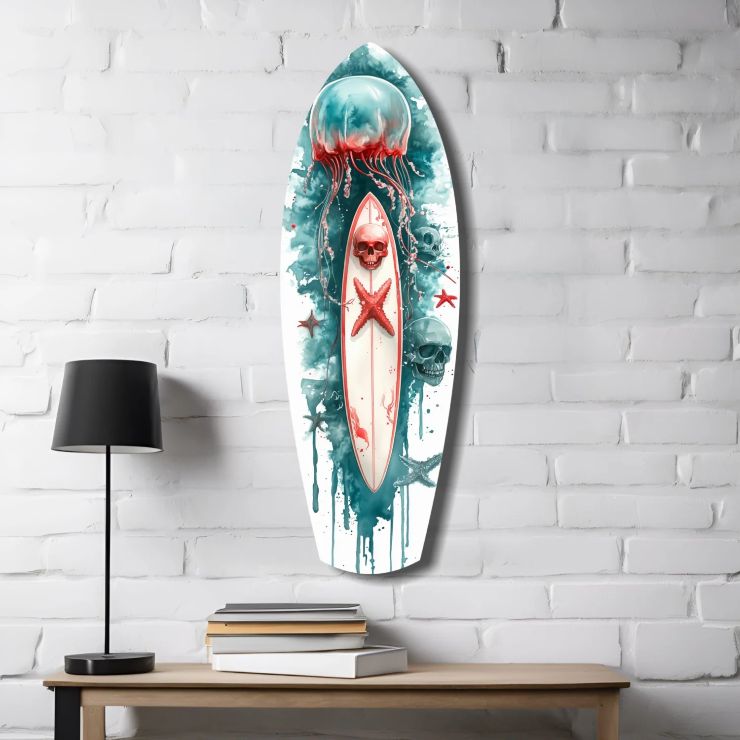 JellyFish Glass Wall Art - Image 4