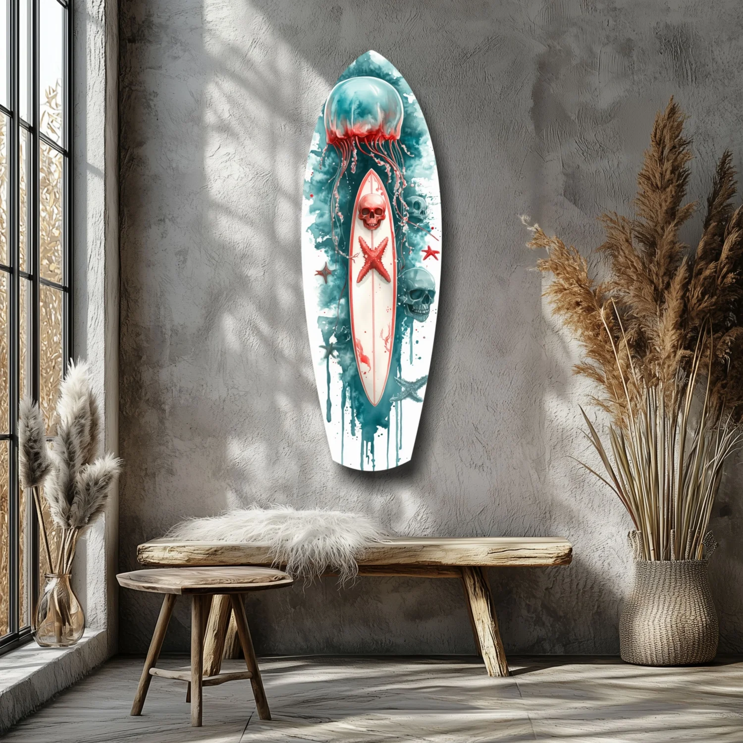 JellyFish Glass Wall Art - Image 7