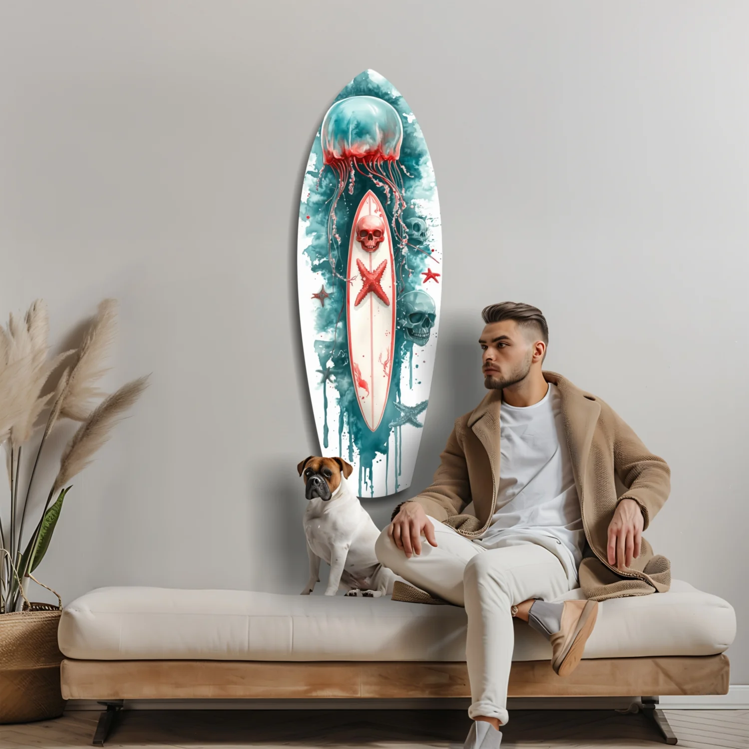JellyFish Glass Wall Art - Image 8