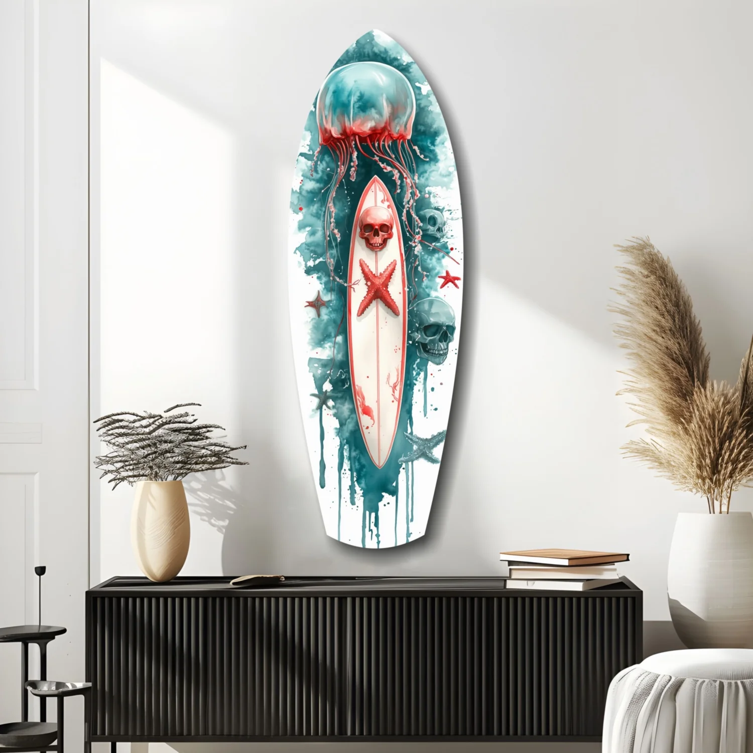 JellyFish Glass Wall Art - Image 9