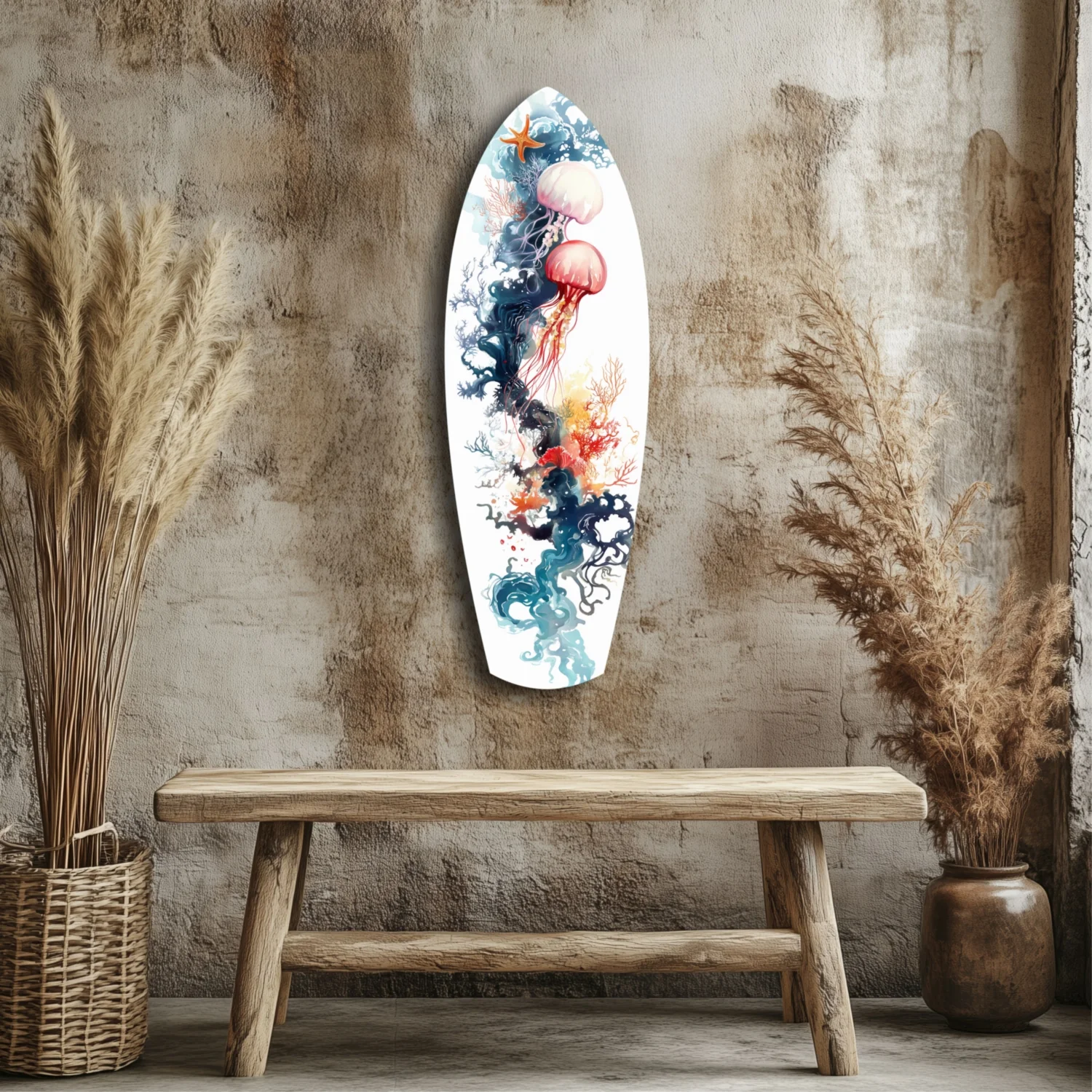 JellyFish Glass Wall Art - Image 3