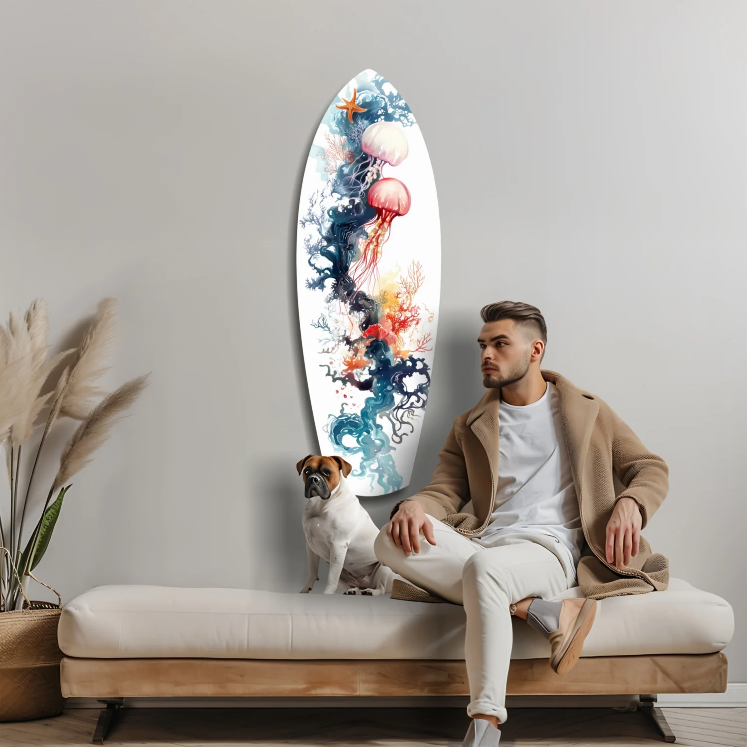 JellyFish Glass Wall Art - Image 8