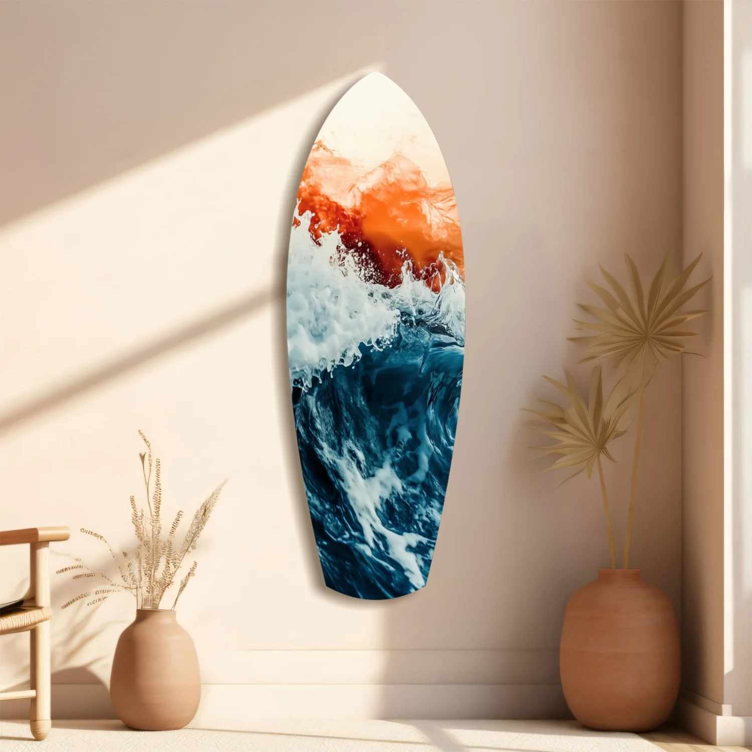 Colors of the Sunset in the Ocean Glass Wall Art - Image 10