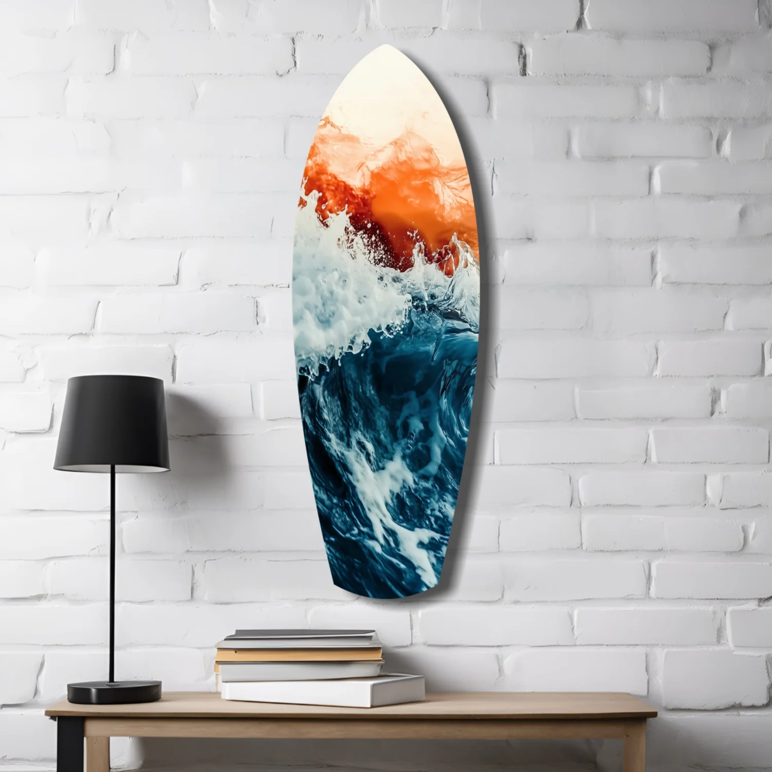 Colors of the Sunset in the Ocean Glass Wall Art - Image 4
