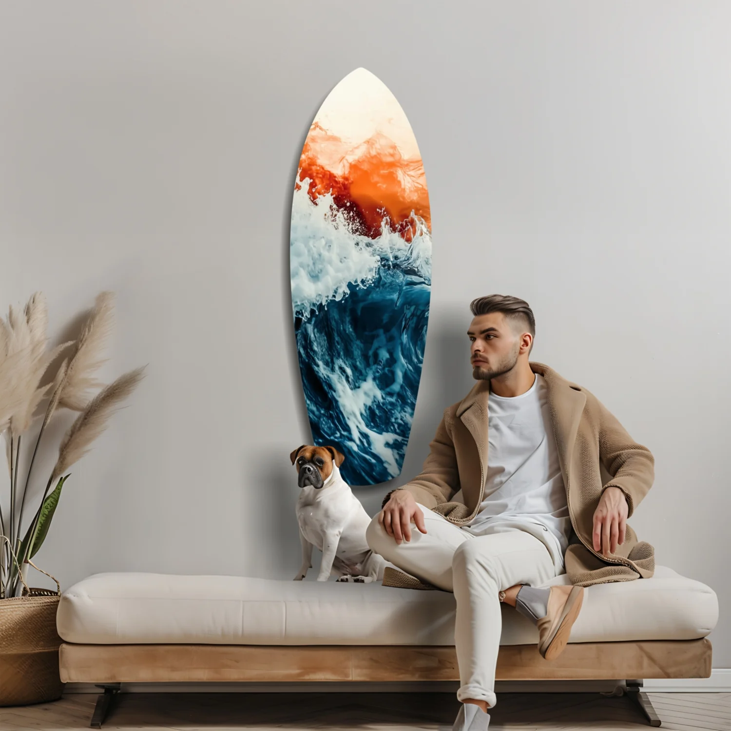 Colors of the Sunset in the Ocean Glass Wall Art - Image 8