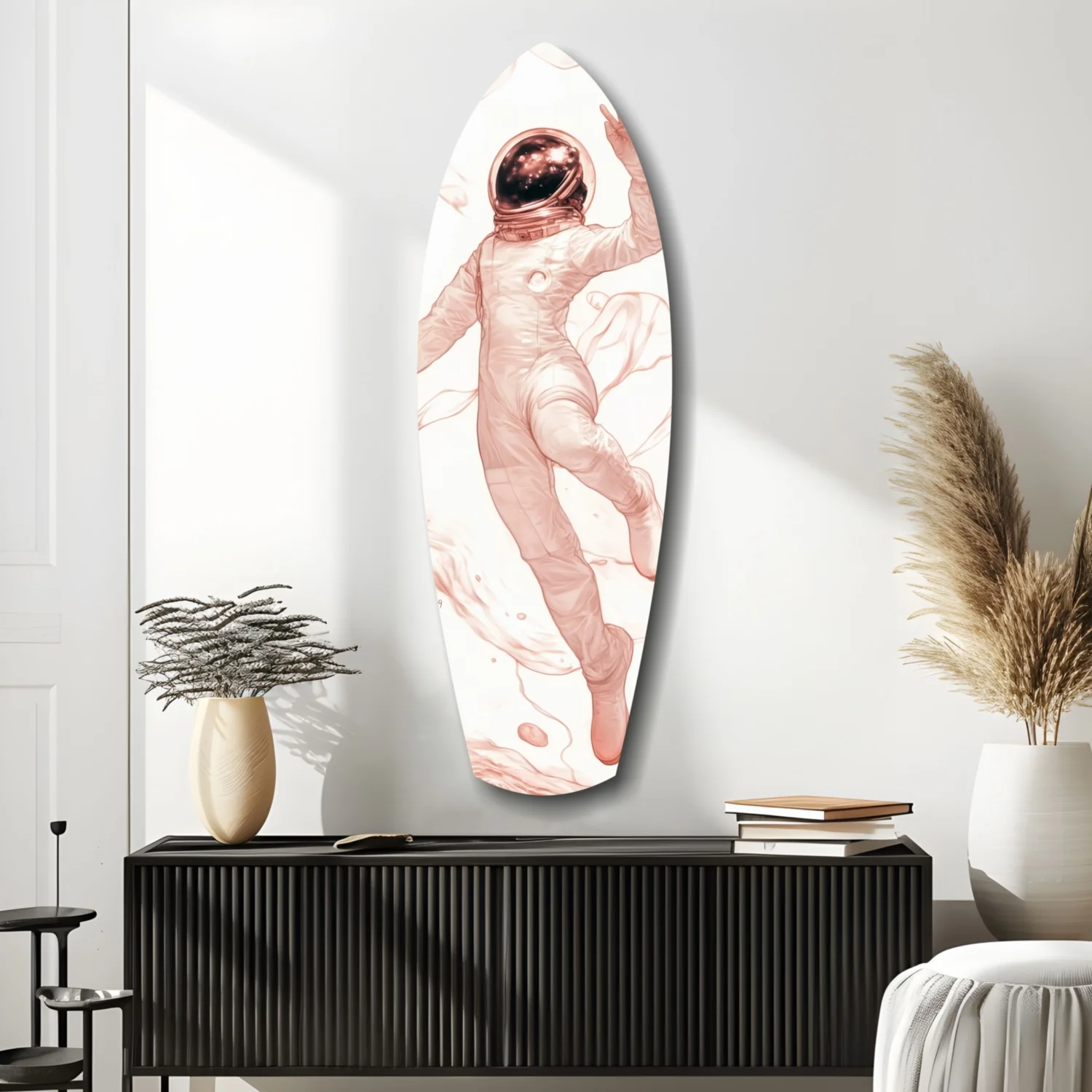 Astronaut in the Ocean Glass Wall Art - Image 9