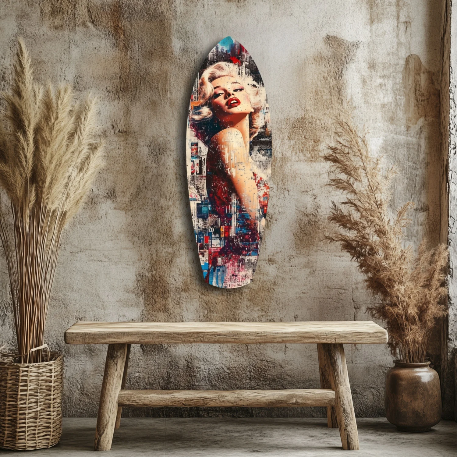 Marilyn Monroe Vintage Dreams Glass Wall Art - Image 3