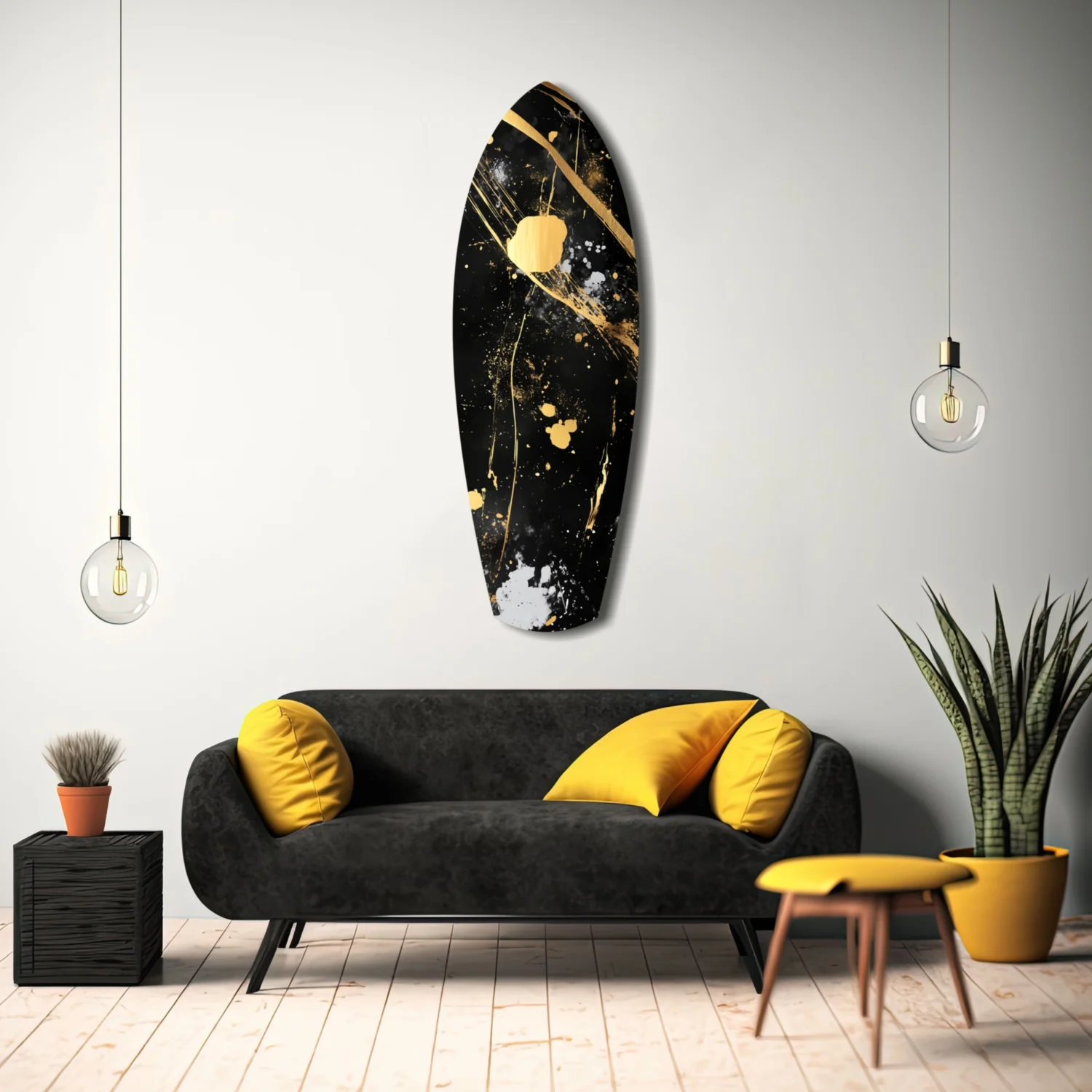 Golden Stained Glass Wall Art - Image 11