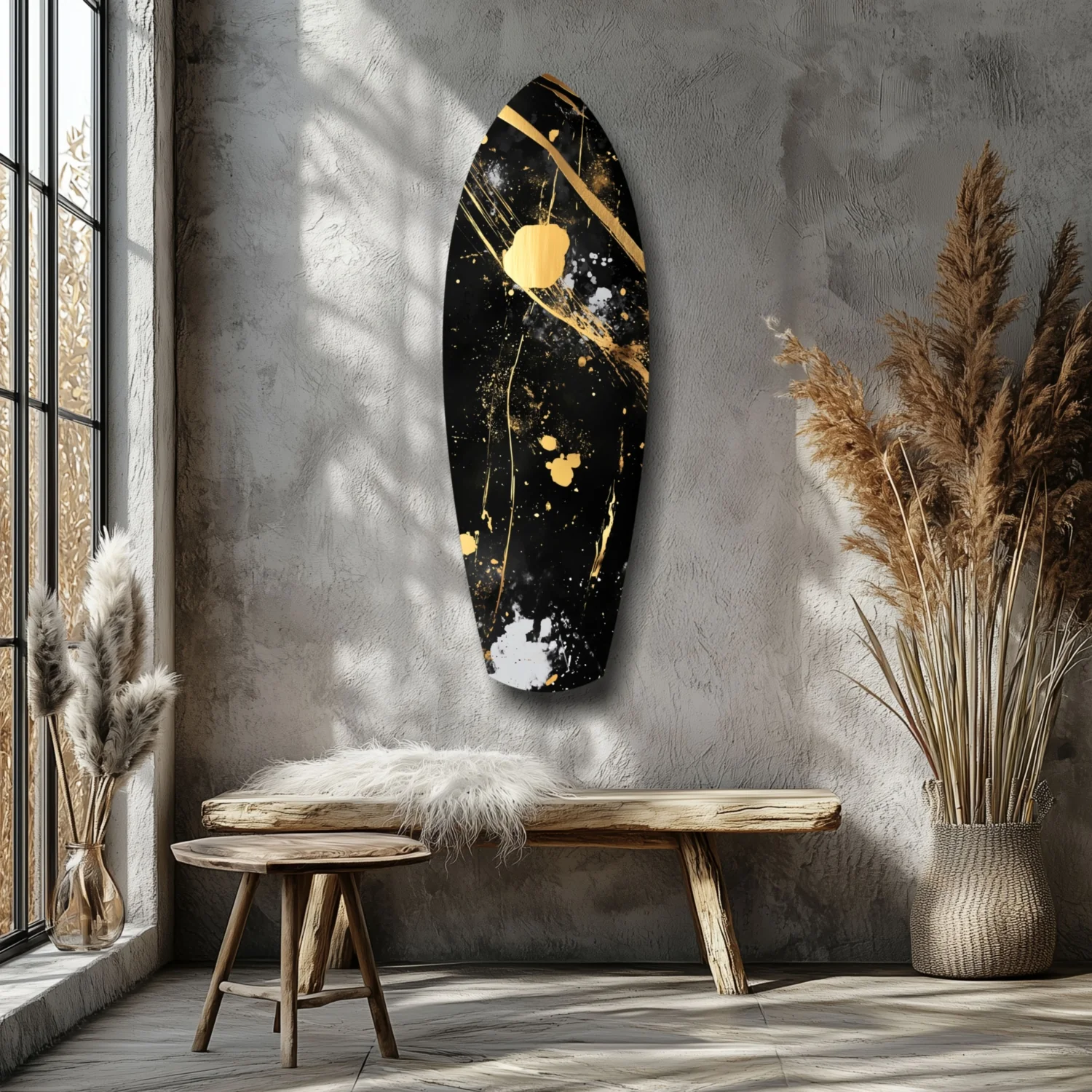 Golden Stained Glass Wall Art - Image 7