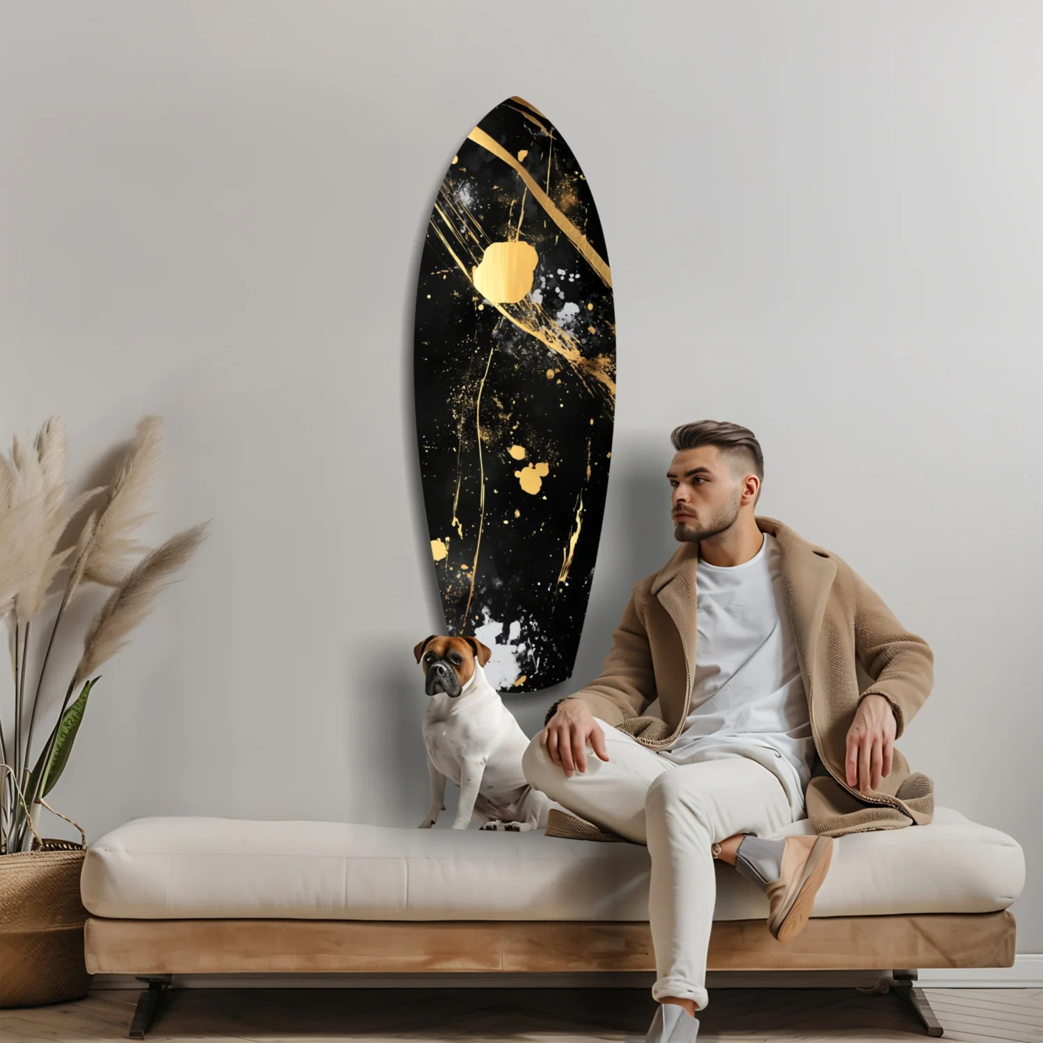 Golden Stained Glass Wall Art - Image 8