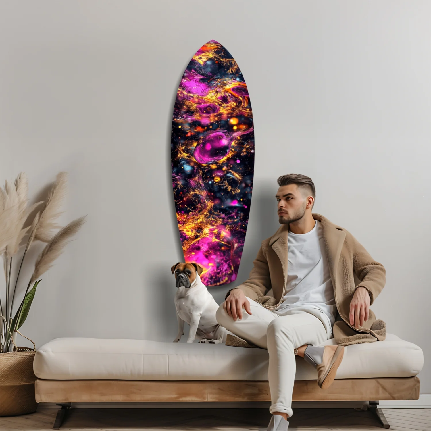 Kinetic Cosmos Glass Wall Art - Image 8