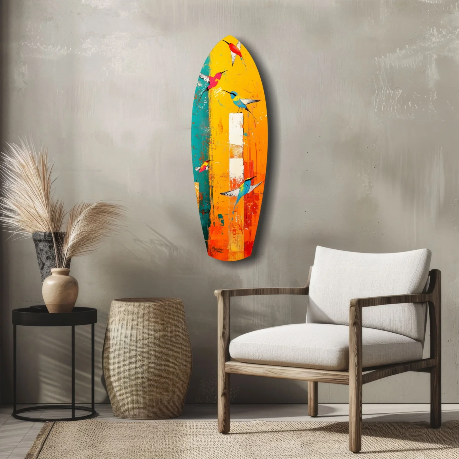 Birds in Colors Glass Wall Art - Image 5