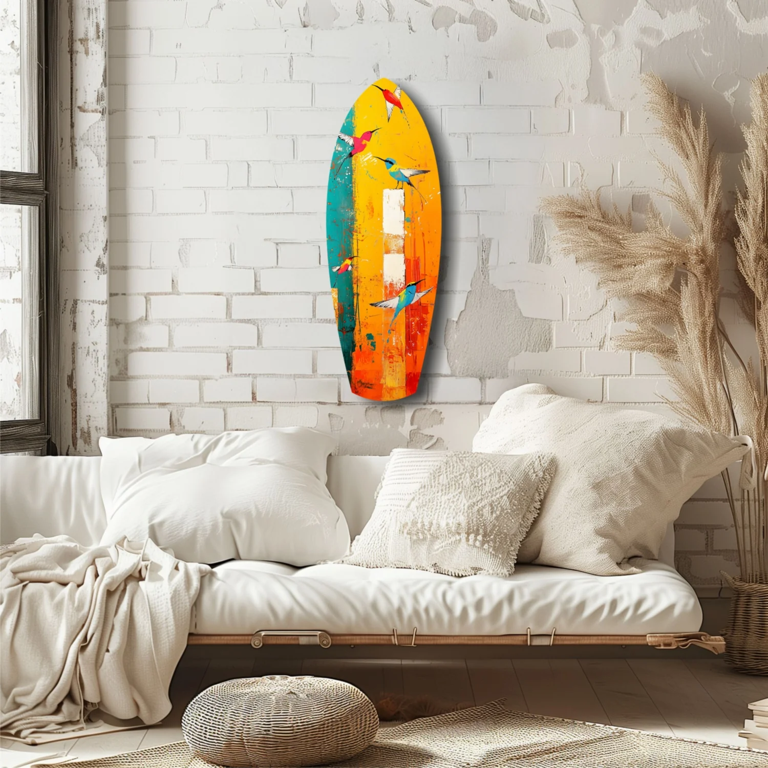 Birds in Colors Glass Wall Art - Image 6