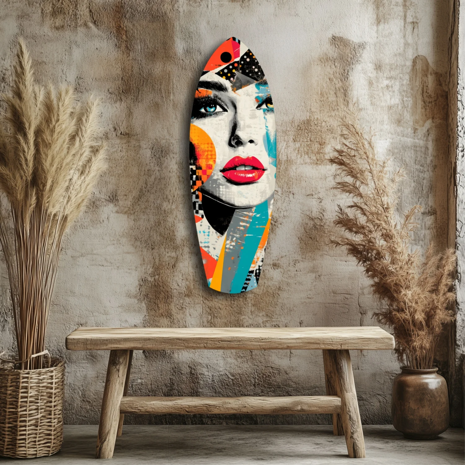 Woman in Style Glass Wall Art - Image 3