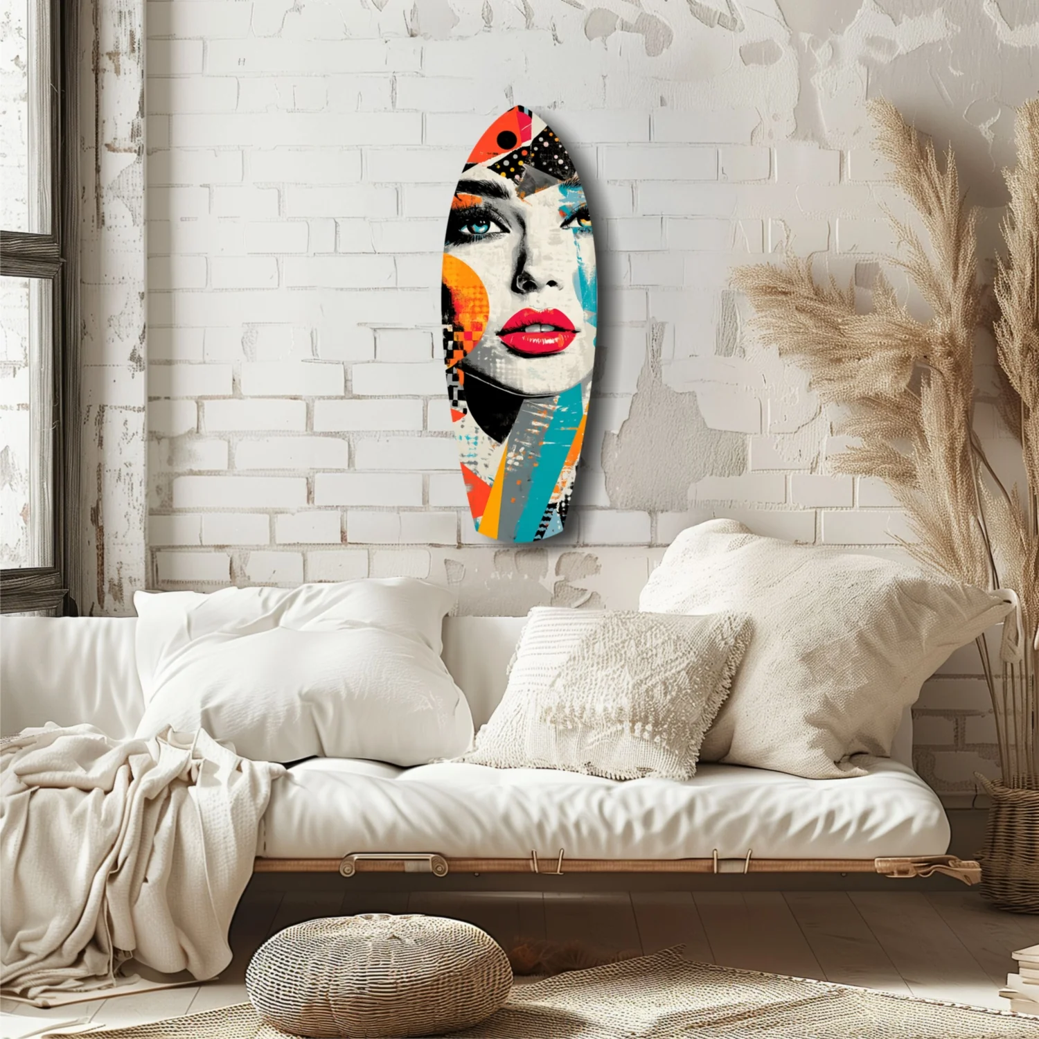 Woman in Style Glass Wall Art - Image 6