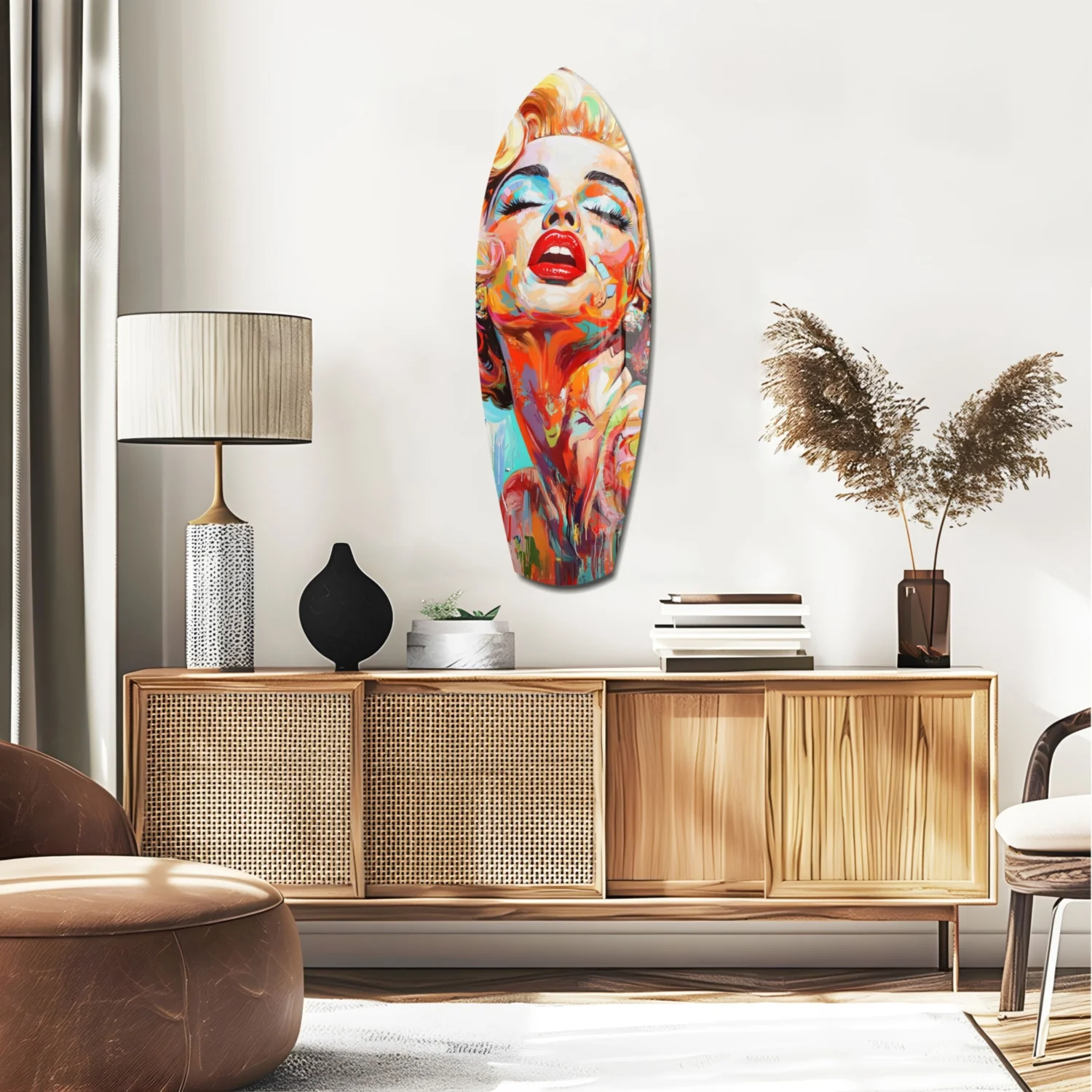 Marilyn Monroe Vintage Dreams Glass Wall Art - Image 2
