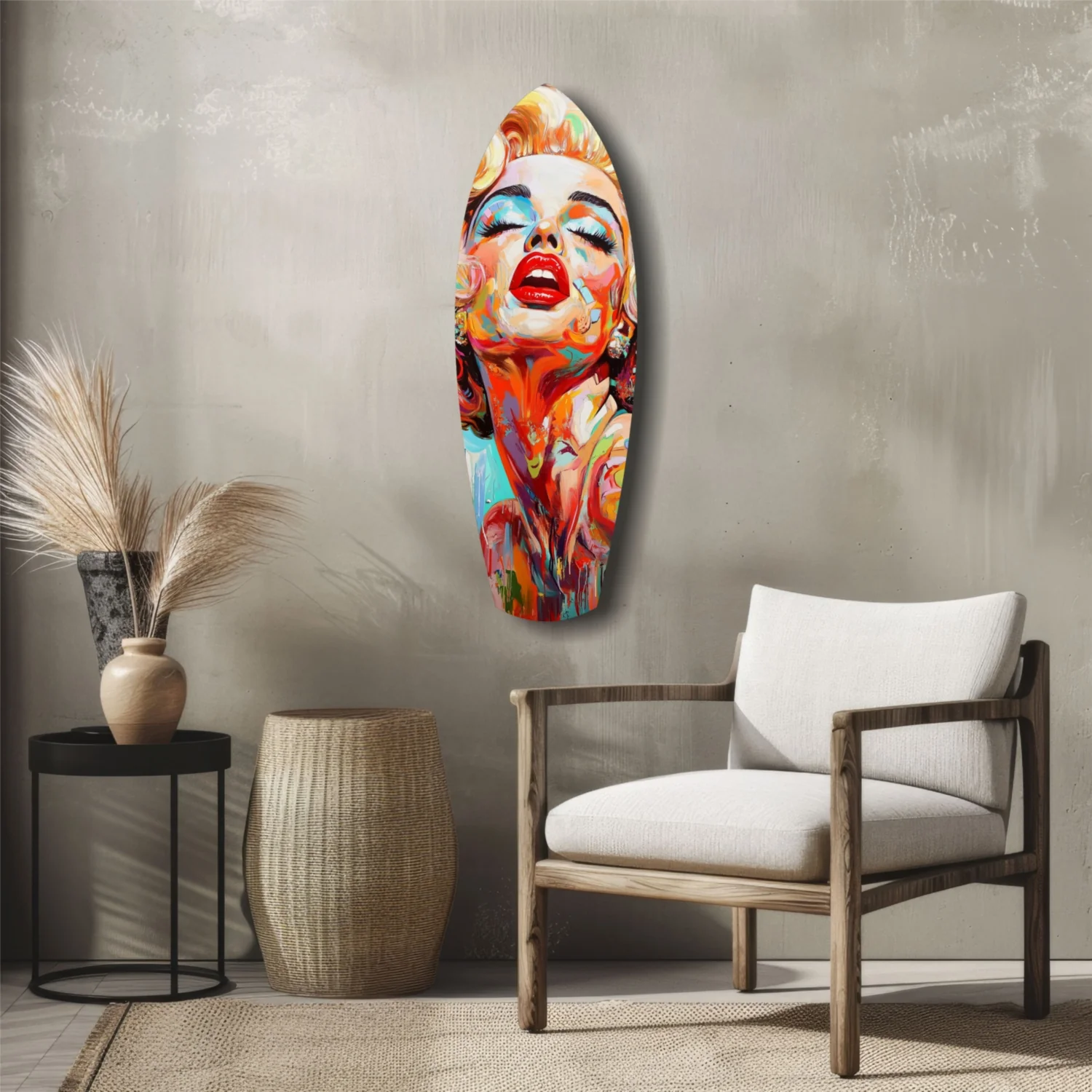Marilyn Monroe Vintage Dreams Glass Wall Art - Image 5
