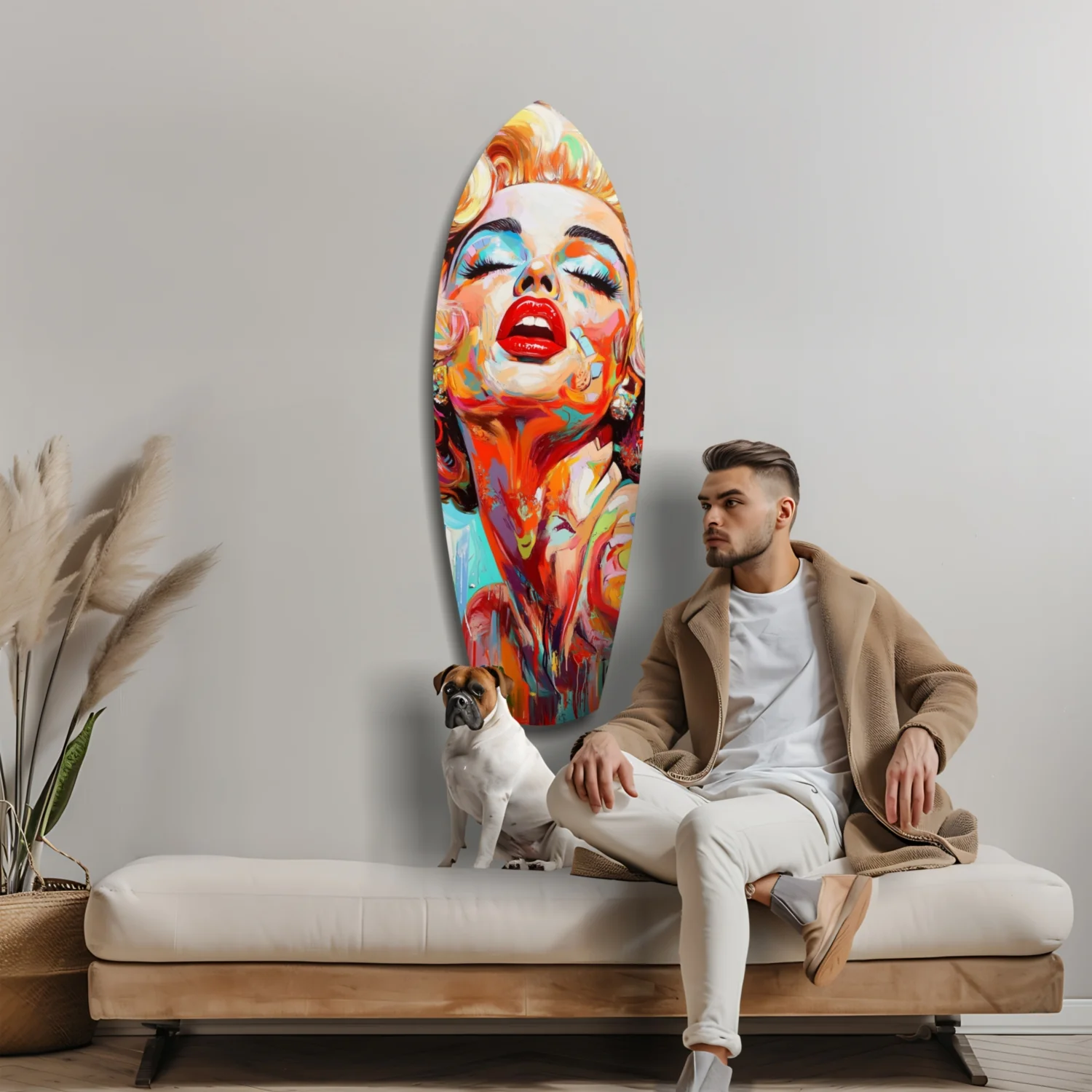 Marilyn Monroe Vintage Dreams Glass Wall Art - Image 8