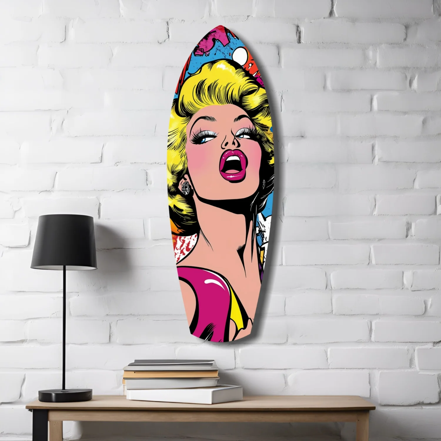 Marilyn Monroe Popart Glass Wall Art - Image 4