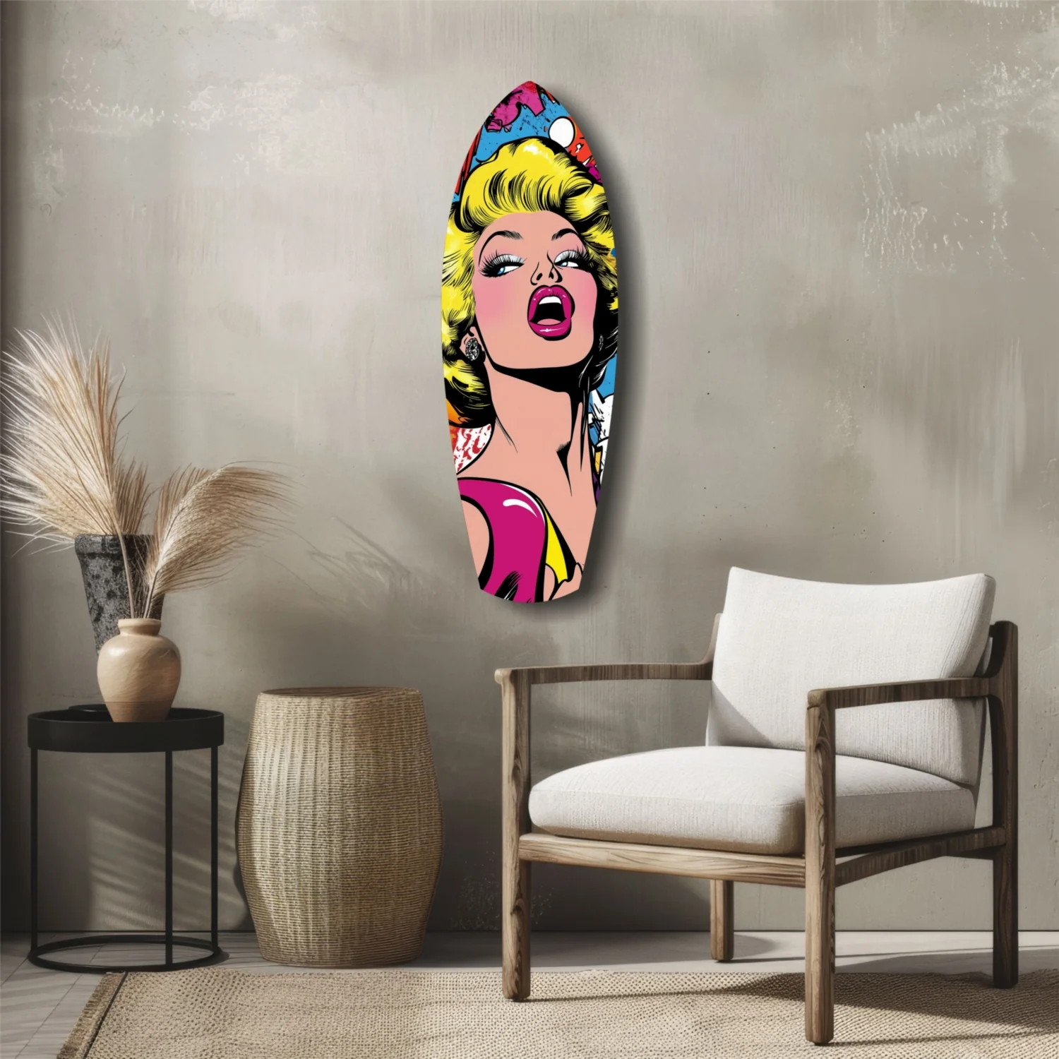 Marilyn Monroe Popart Glass Wall Art - Image 5