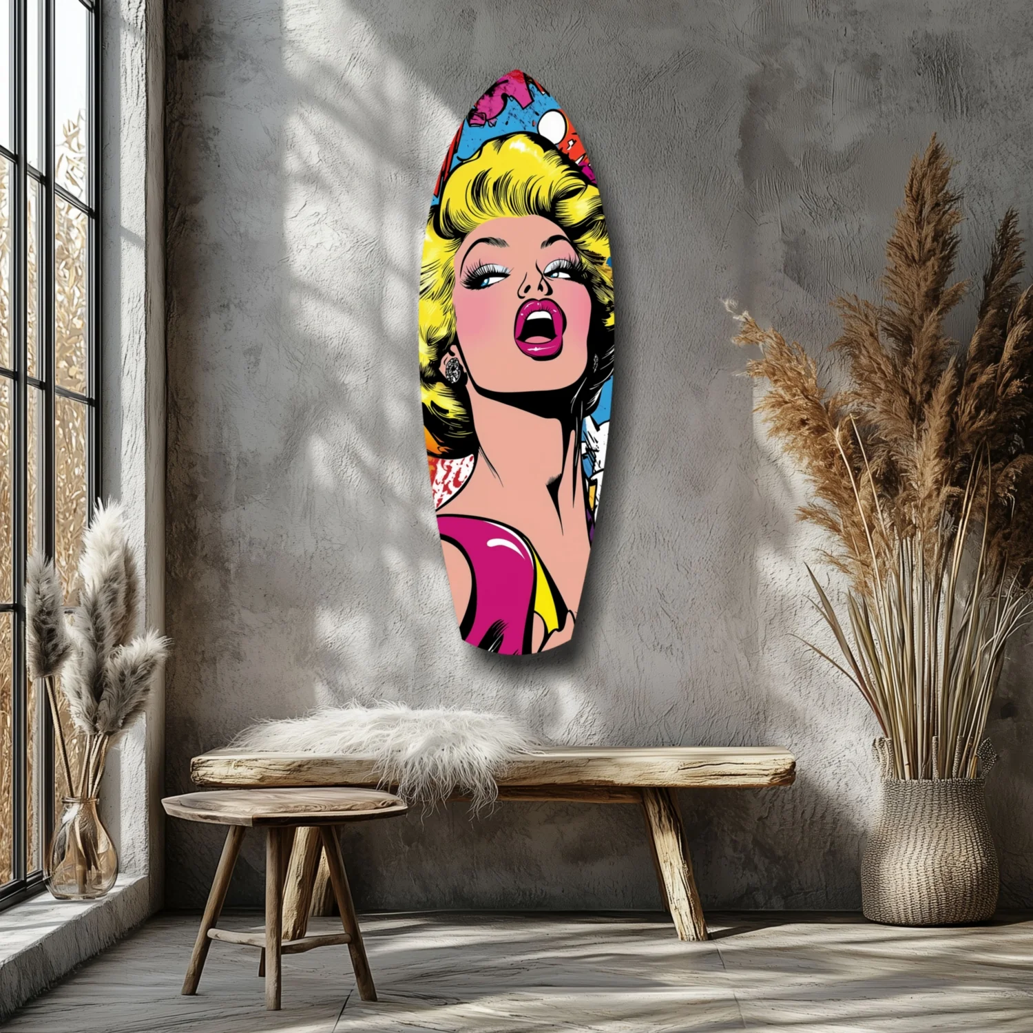 Marilyn Monroe Popart Glass Wall Art - Image 7