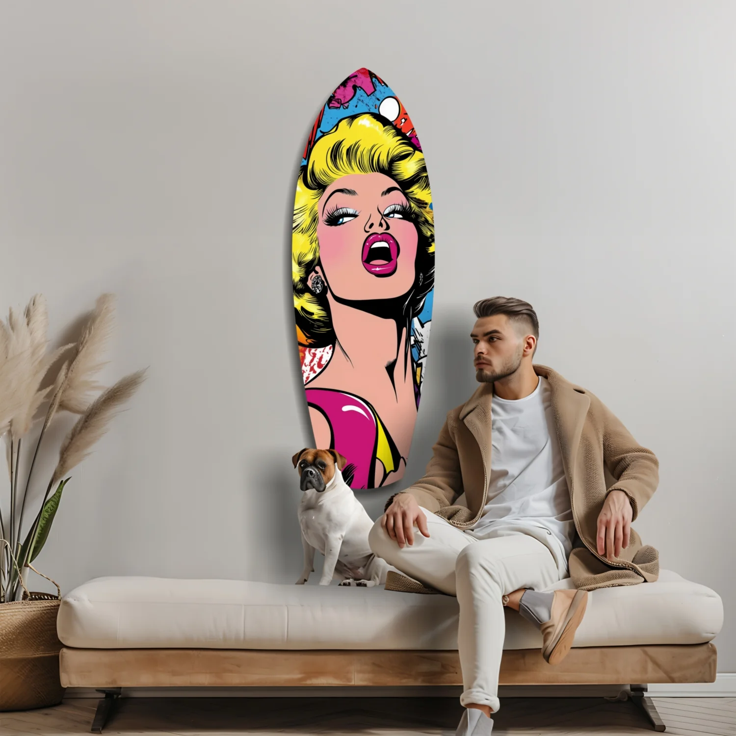 Marilyn Monroe Popart Glass Wall Art - Image 8