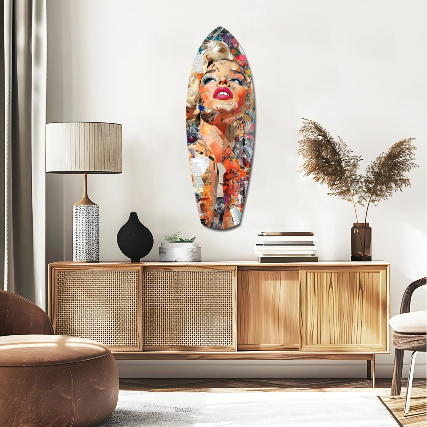Marilyn Monroe The Shiniest Star Glass Wall Art - Image 2