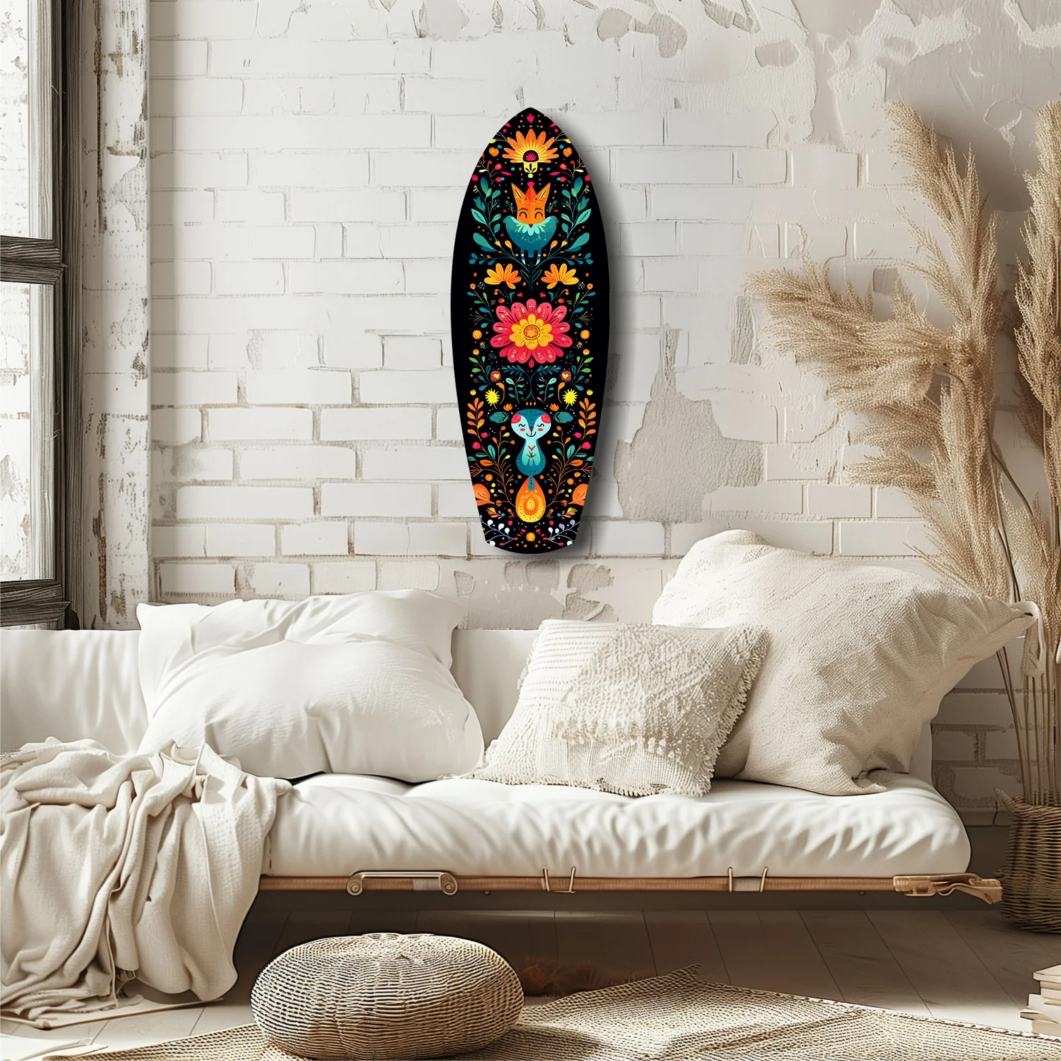 Fox and Rabbit Glass Wall Art - Image 6