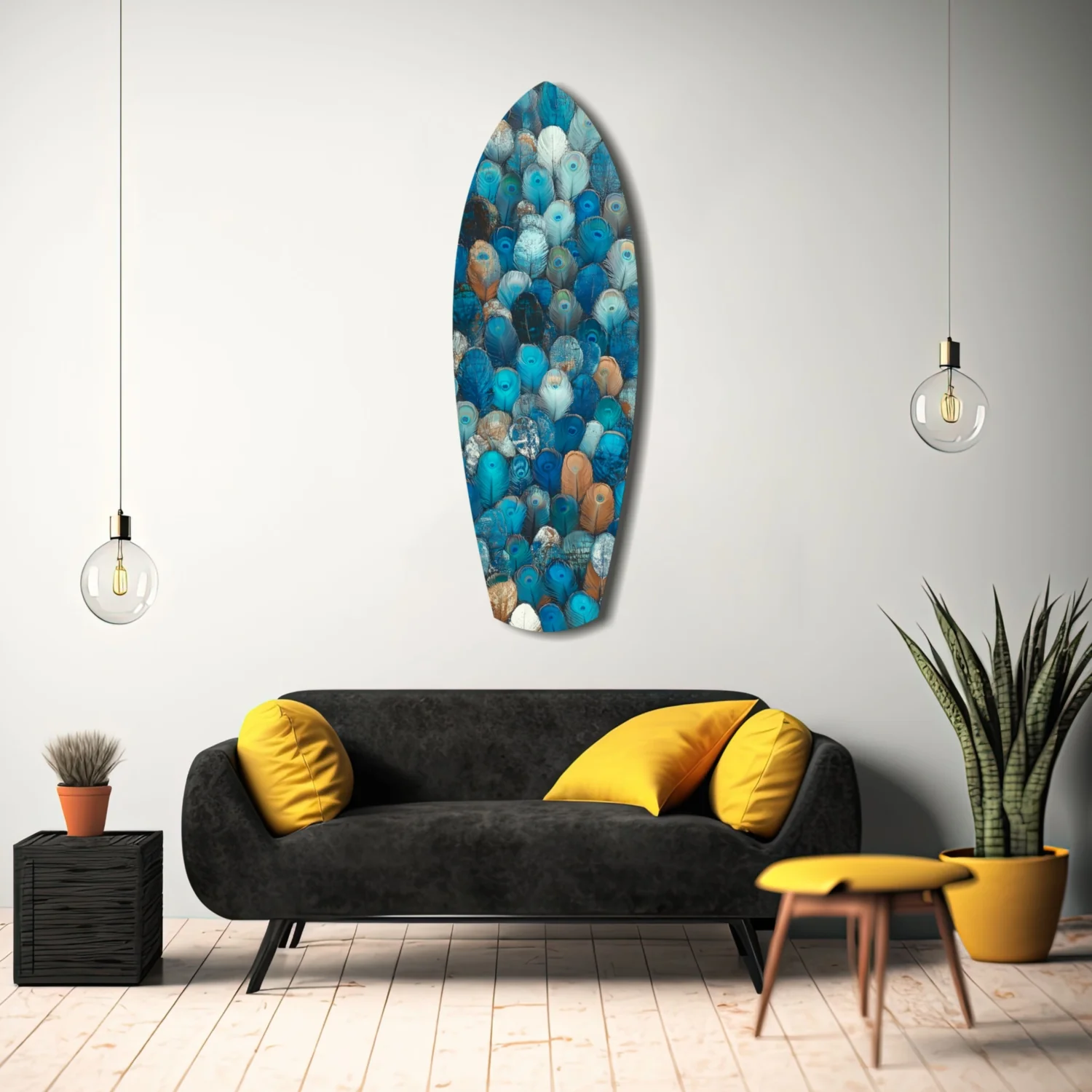 Feathers of the Haven Glass Wall Art - Image 11