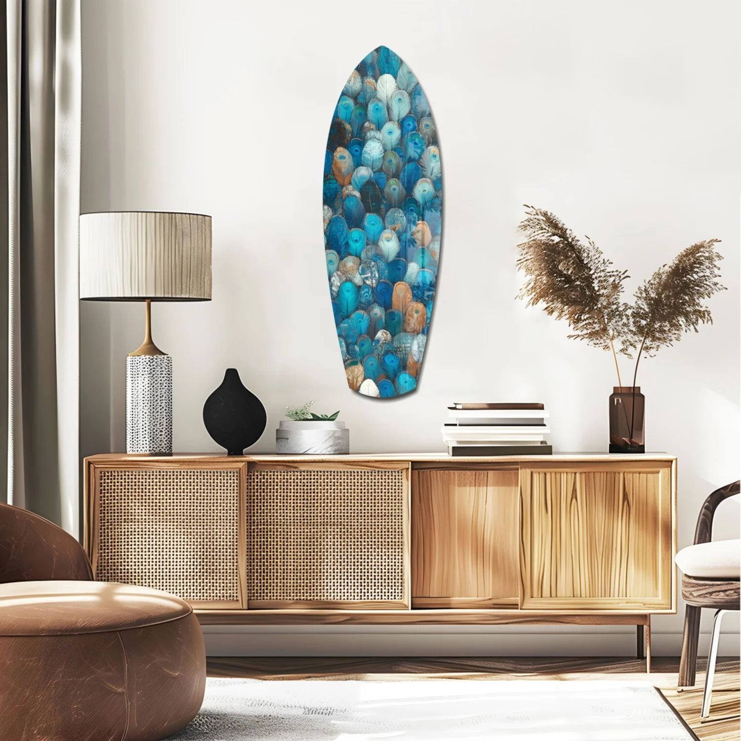Feathers of the Haven Glass Wall Art - Image 2