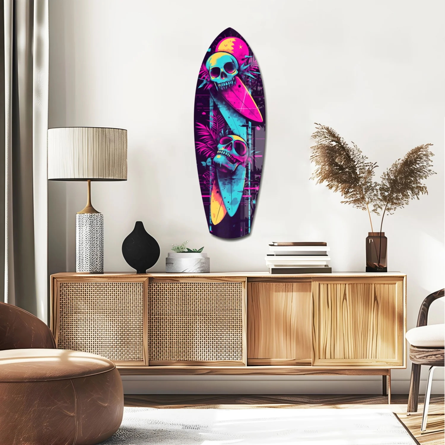 Addicted to Surfing Glass Wall Art - Image 2