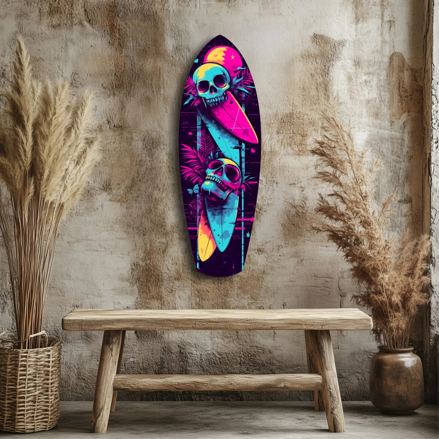 Addicted to Surfing Glass Wall Art - Image 3