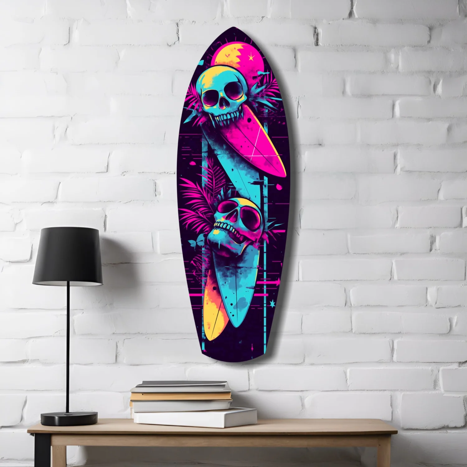Addicted to Surfing Glass Wall Art - Image 4