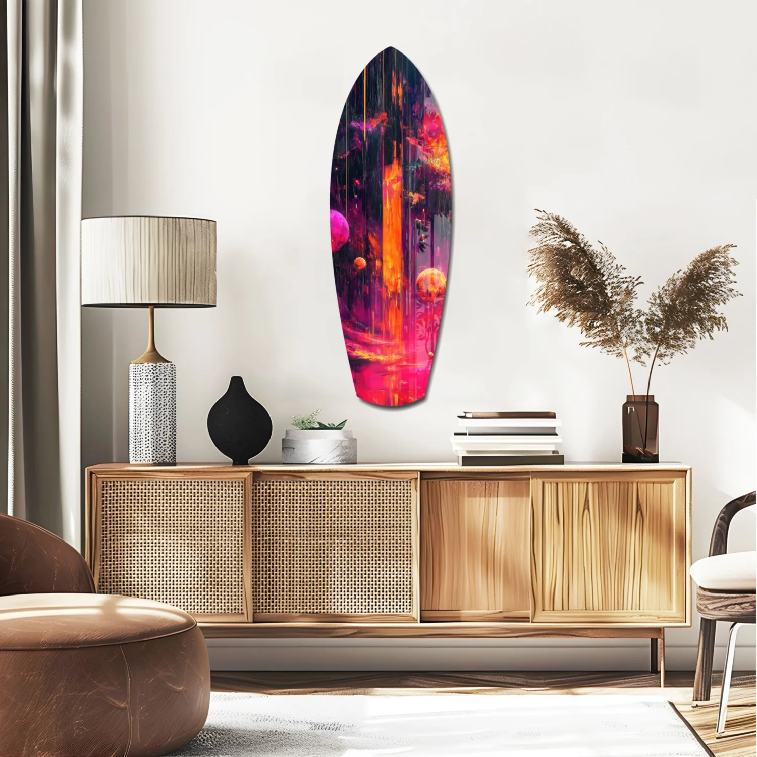 Kinetic Cosmos Glass Wall Art - Image 2