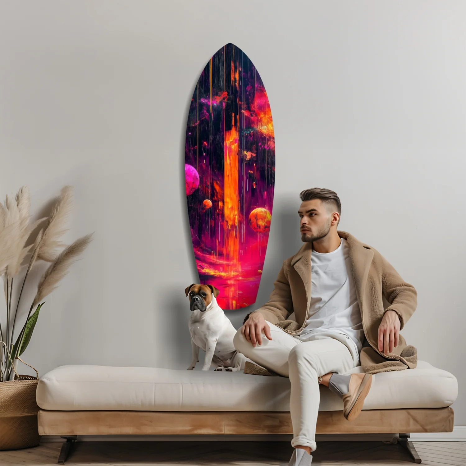 Kinetic Cosmos Glass Wall Art - Image 8