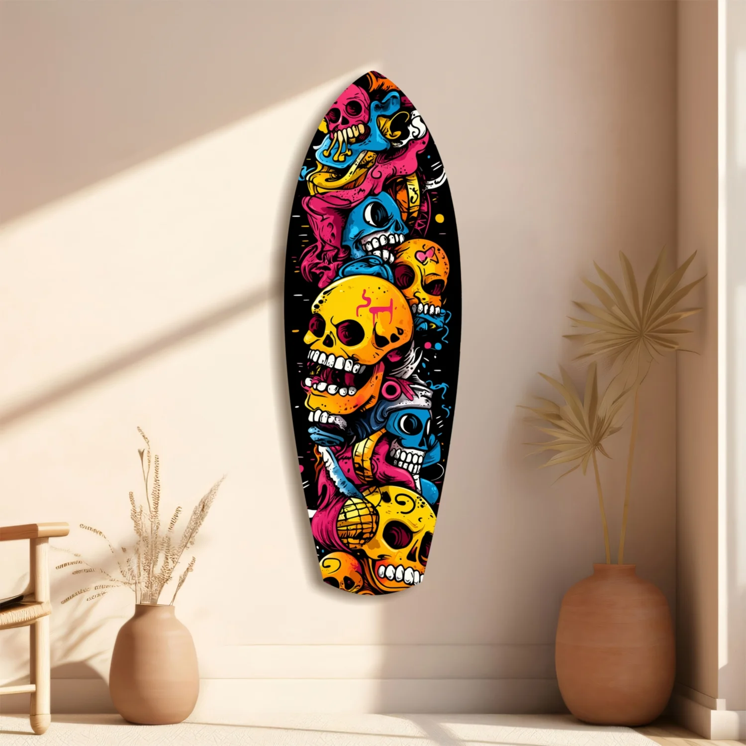 Street Soul Graffiti Skulls Glass Wall Art - Image 10