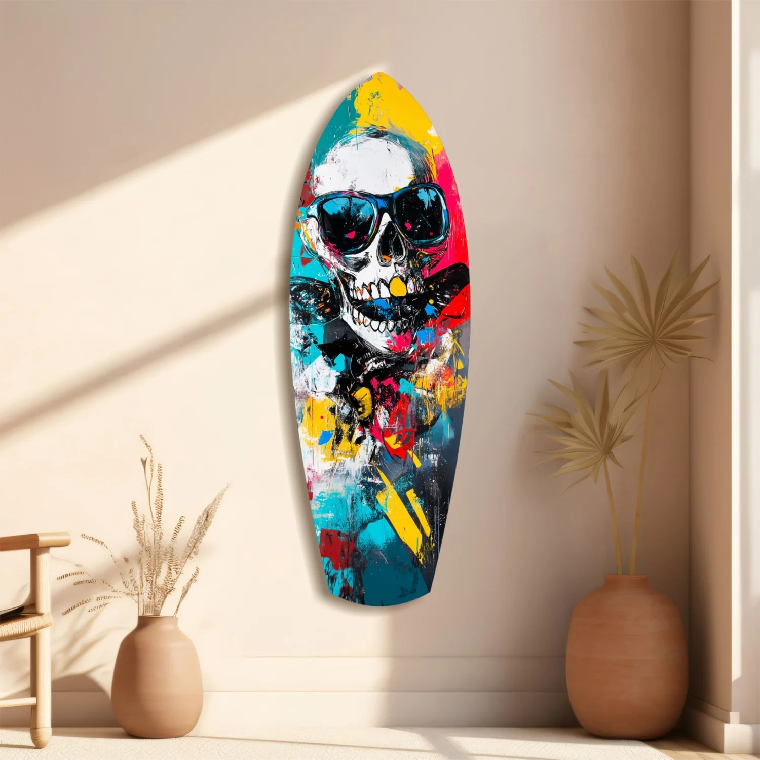 Street Soul Graffiti Skulls Glass Wall Art - Image 10