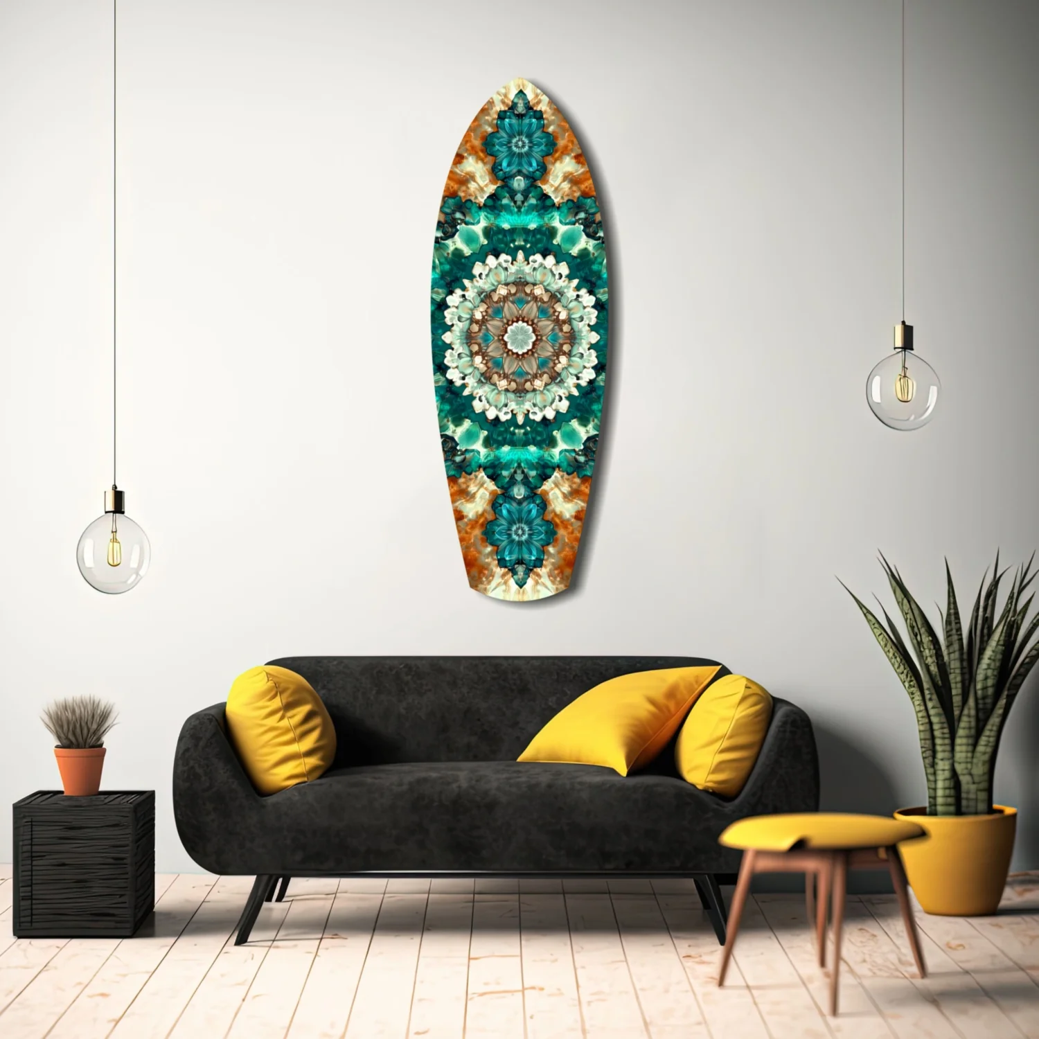 Emerald Dreams Glass Wall Art - Image 11